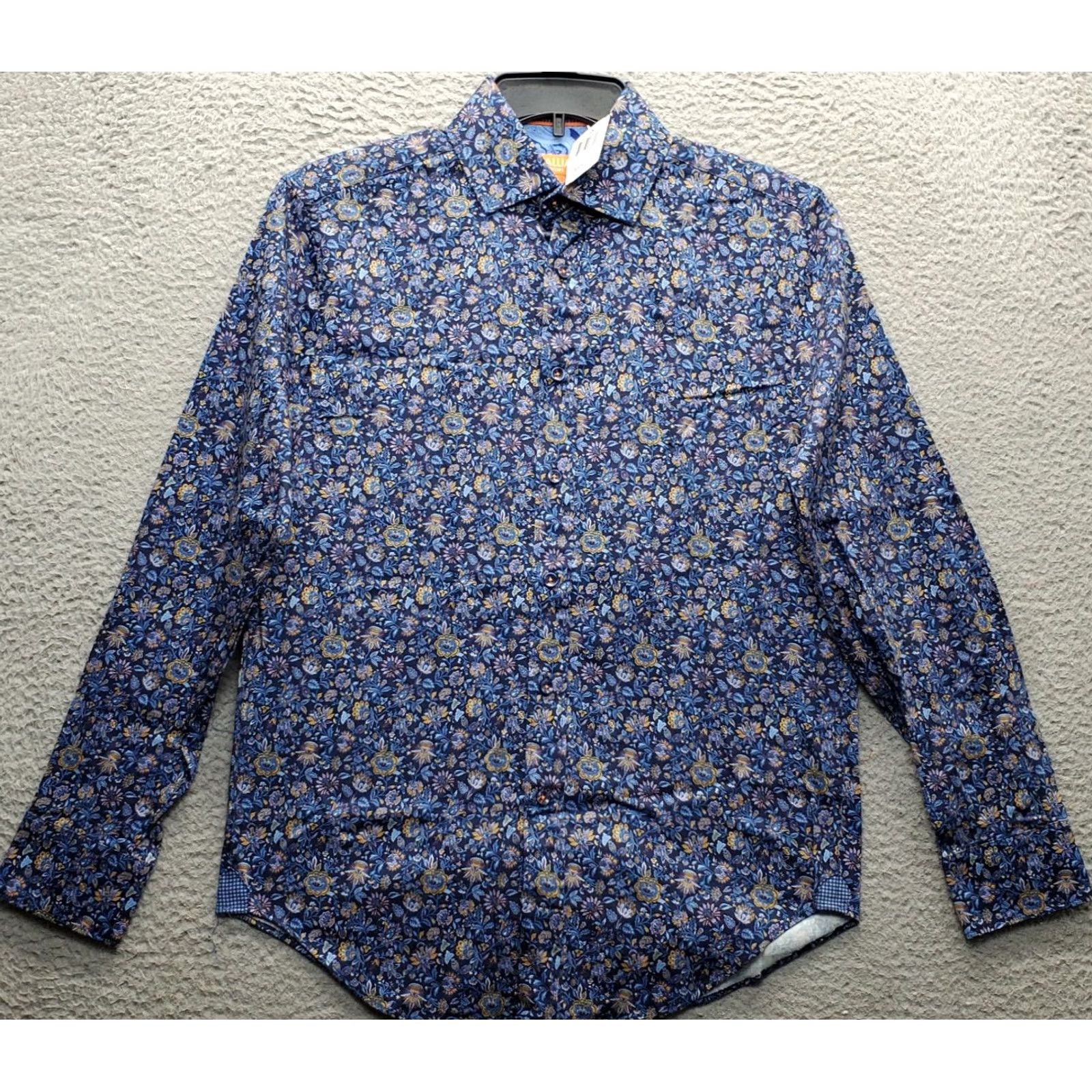 Tallia Tallia Mens Small Multicolor Floral Long Sleeve Button Up Shirt Size US S / EU 44-46 / 1 - 2 Thumbnail