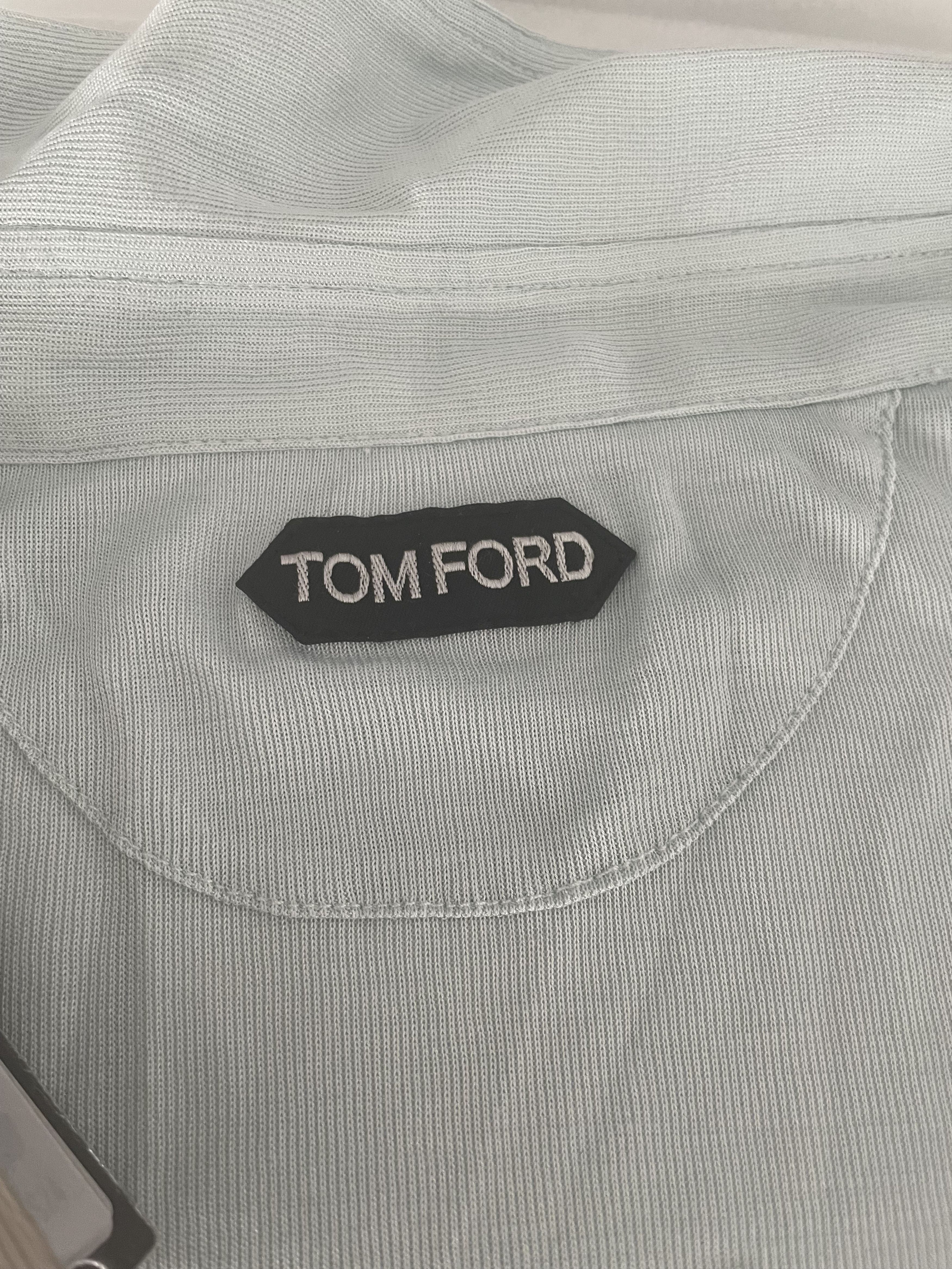 Tom Ford Silk Long-Sleeved Polo T-shirt - Size 50 - NWT Size US M / EU 48-50 / 2 - 5 Thumbnail
