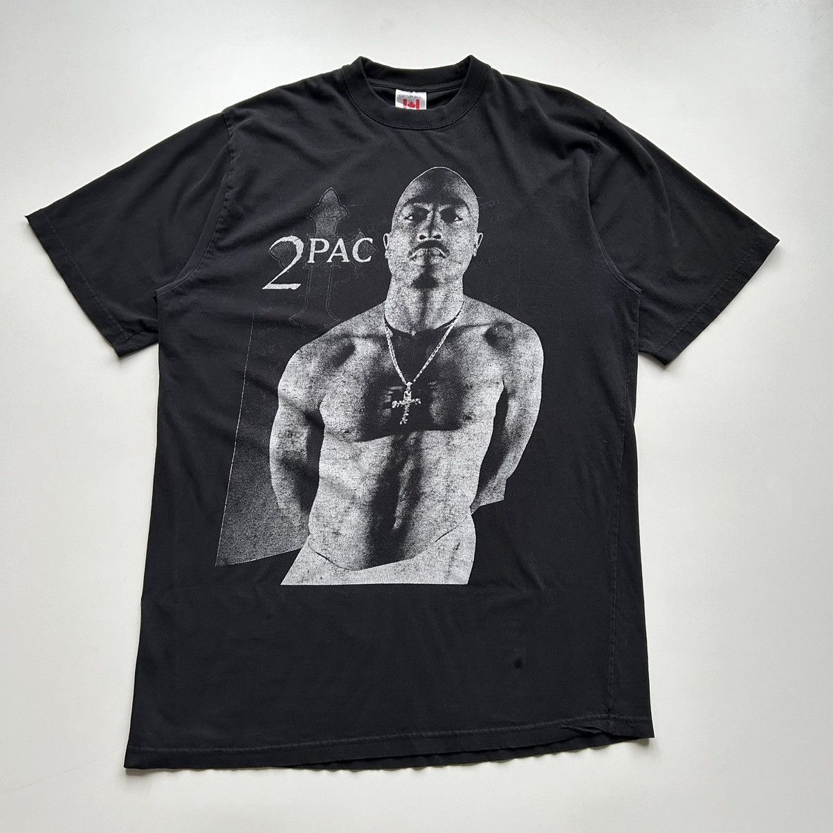 Image of Rap Tees Vintage 2000S Tupac Shakur Bootleg Graphic Rap T Shirt 3Xl in Black, Men's (Size 2XL)