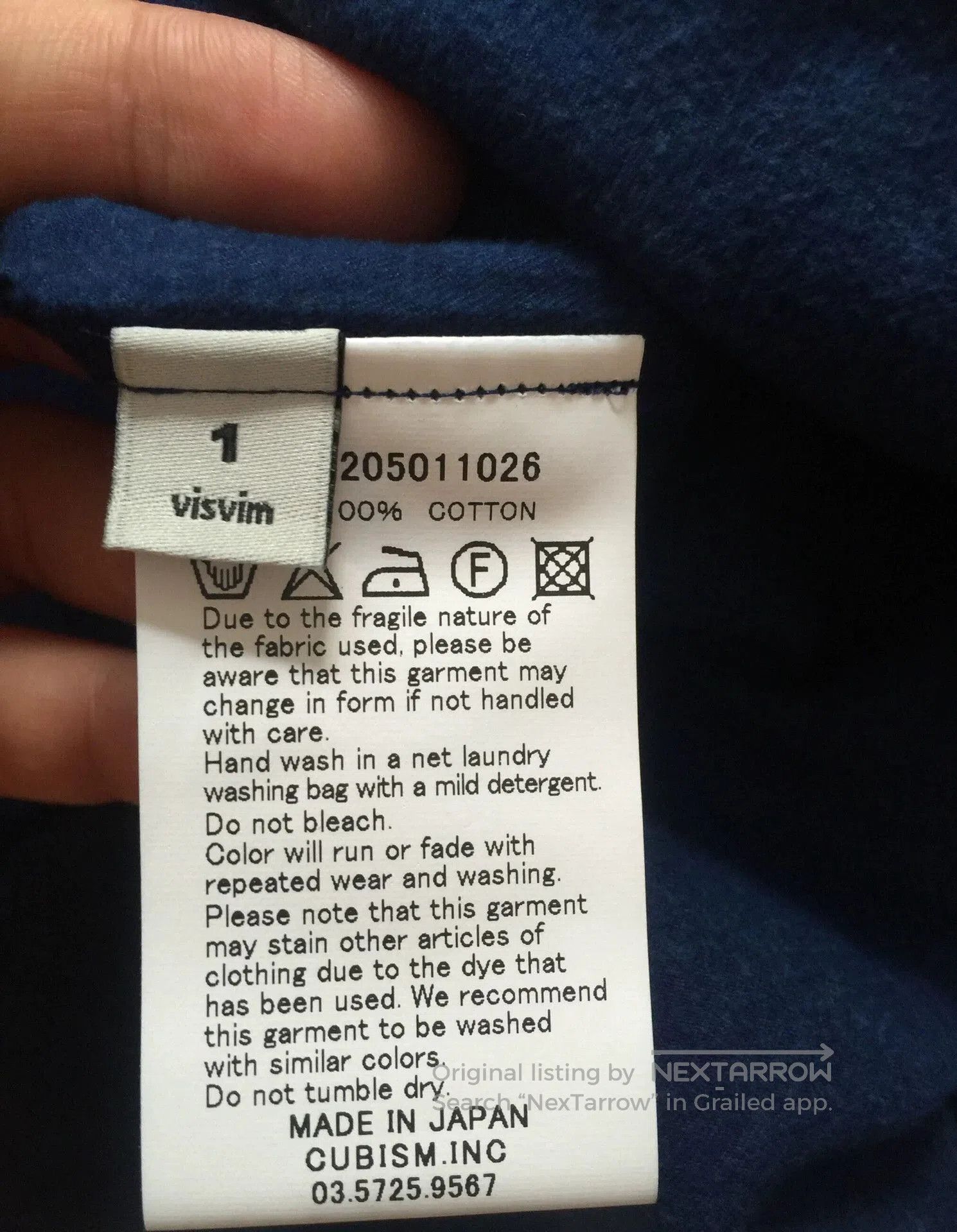 Visvim visvim ict elk 1910 Indigo Shirt. Size US S / EU 44-46 / 1 - 5 Thumbnail