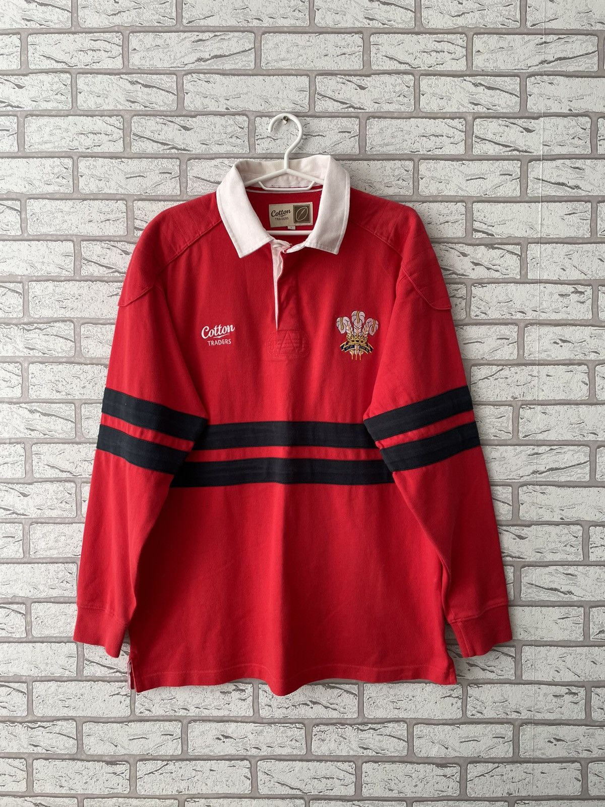 Cotton Traders Wales Rugby Shirt Jersey Cotton Trades Number #1 Size US L / EU 52-54 / 3 - 1 Thumbnail