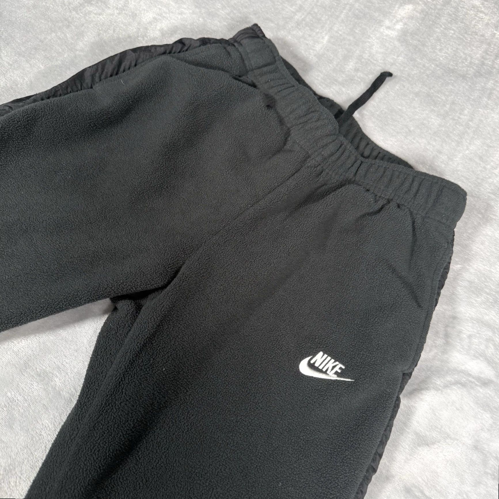 Nike Nike Sportswear Essential Fleece Jogger Pants Mens S 27” Tapered Fit Black Faded 27 Inseam Size US 29 - 2 Thumbnail