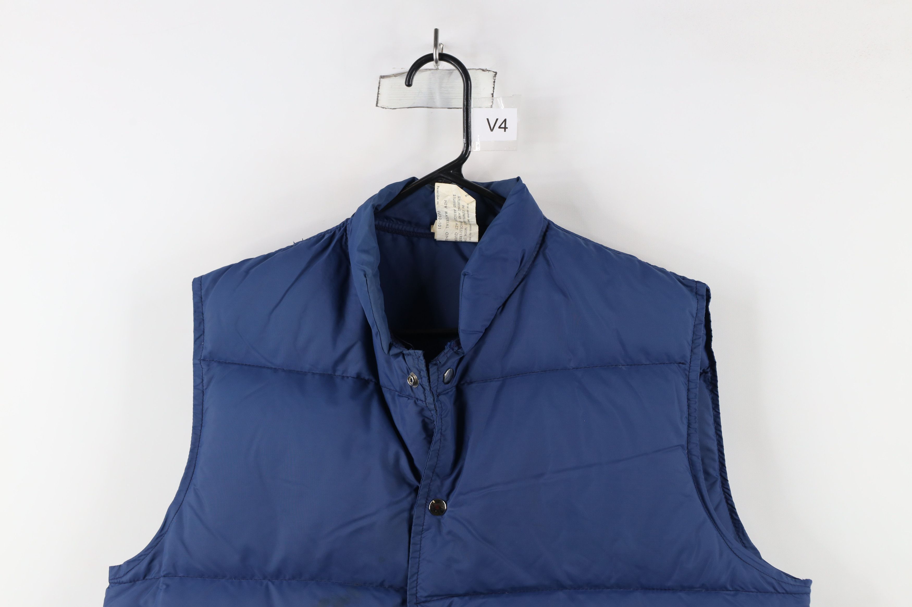 Vintage Vintage 70s Streetwear Duck Down Puffer Vest Jacket Blue Size US XL / EU 56 / 4 - 2 Thumbnail