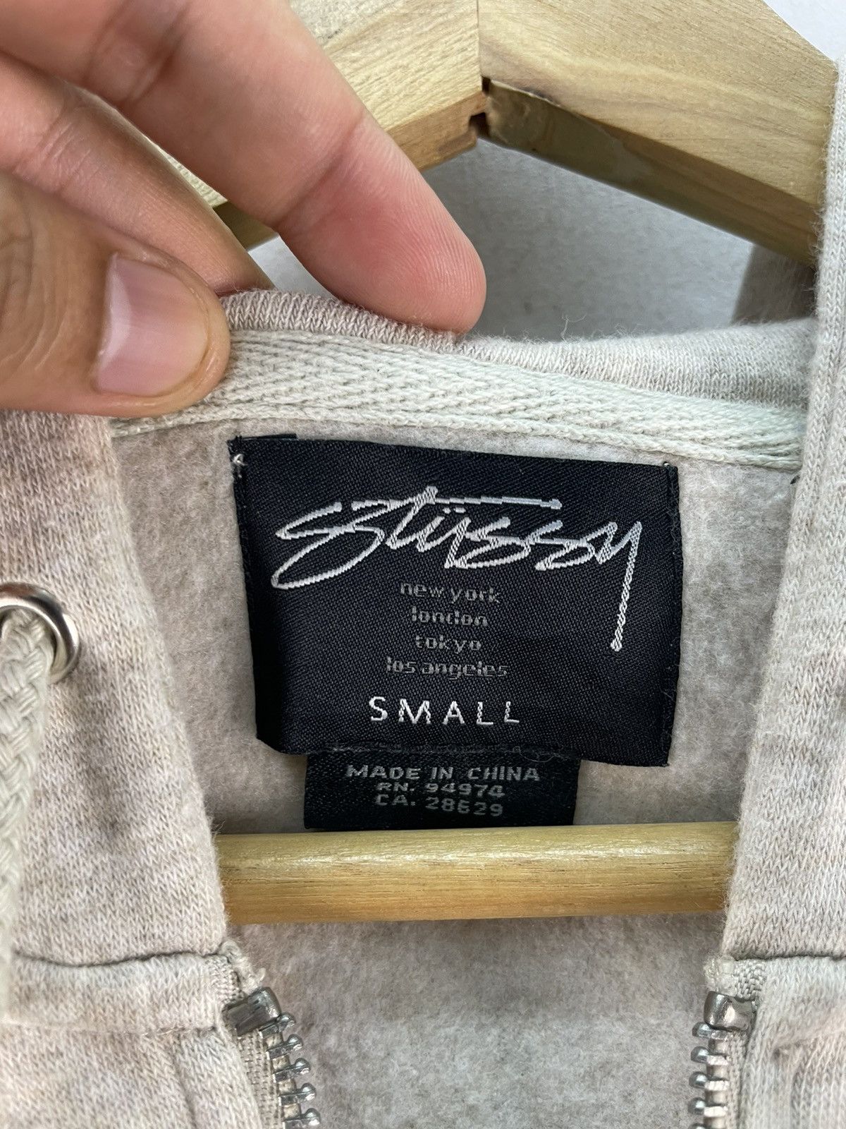 Stussy Vintage Stussy Hoodie Zipper Pullover Sweatshirt Size US S / EU 44-46 / 1 - 5 Thumbnail