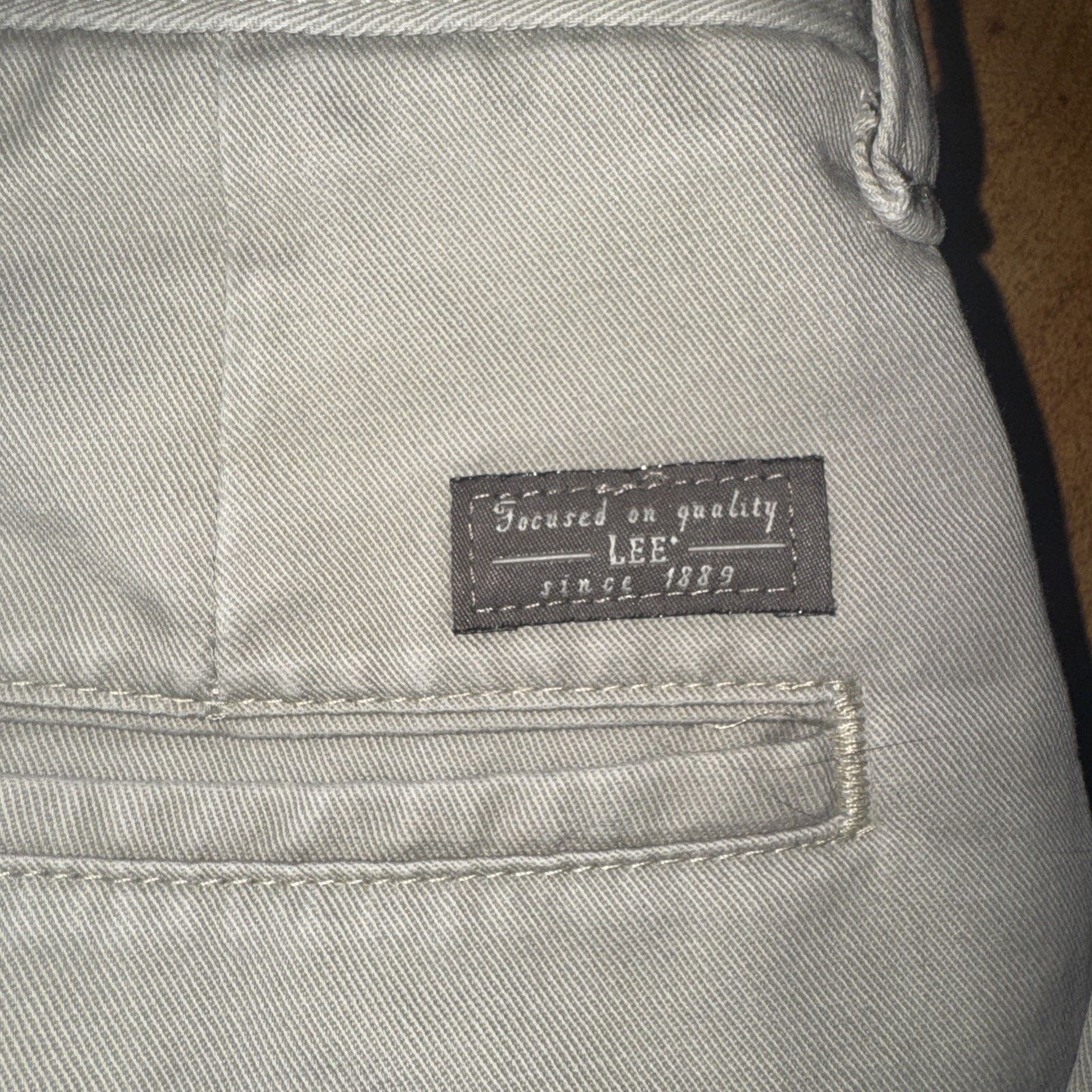 Lee × Vintage Lee Performance Khaki 32x32 Trousers Y2K Preppy Oxford Prep Size US 32 / EU 48 - 6 Thumbnail