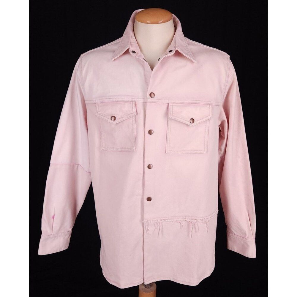 Acne Studios Acne Studios Panelled Denim Overshirt XS Mens Jacket Pink Size US XS / EU 42 / 0 - 4 Thumbnail