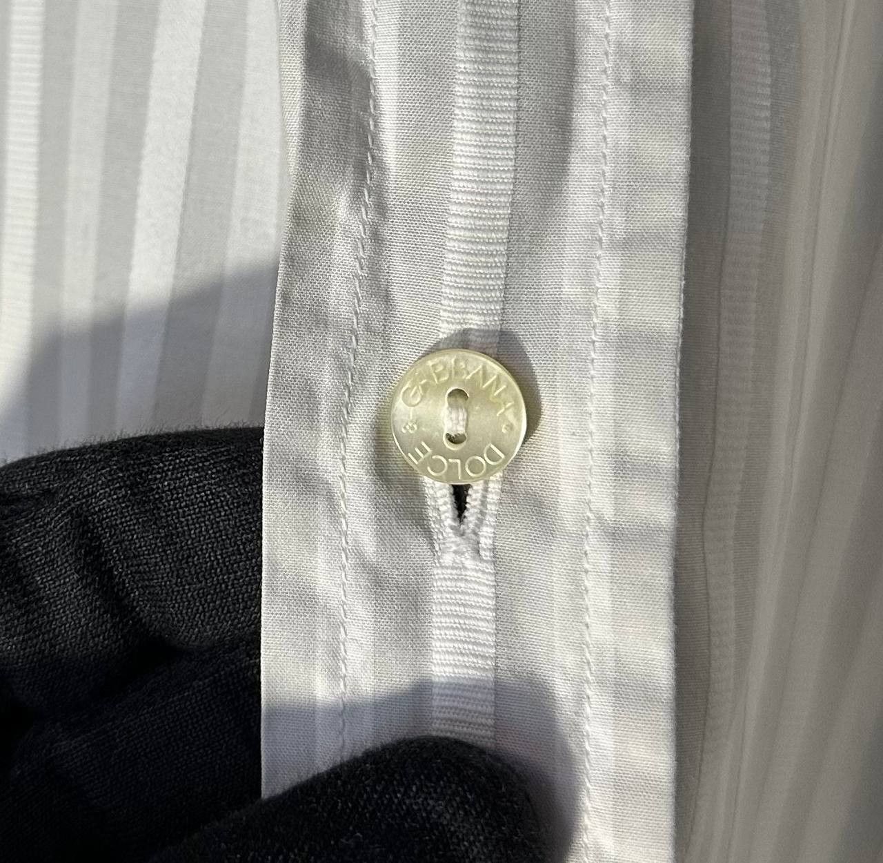 Dolce & Gabbana × Vintage Dolce Gabbana Dress Shirt Button 42 Striped Made In Italy Size US L / EU 52-54 / 3 - 2 Thumbnail