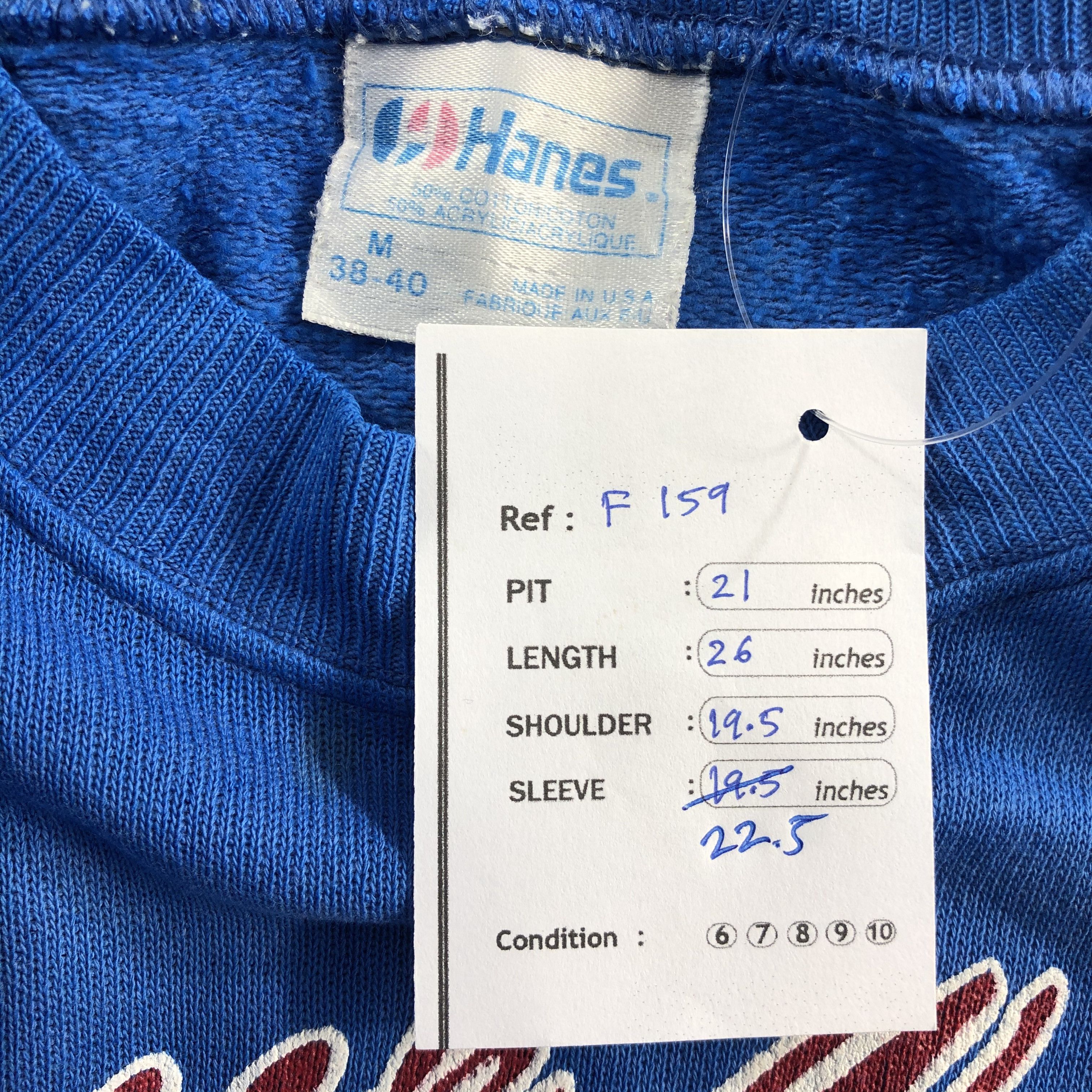 Vintage Vintage 80s Blue Jumper Sweatshirt F159 Size US M / EU 48-50 / 2 - 11 Thumbnail
