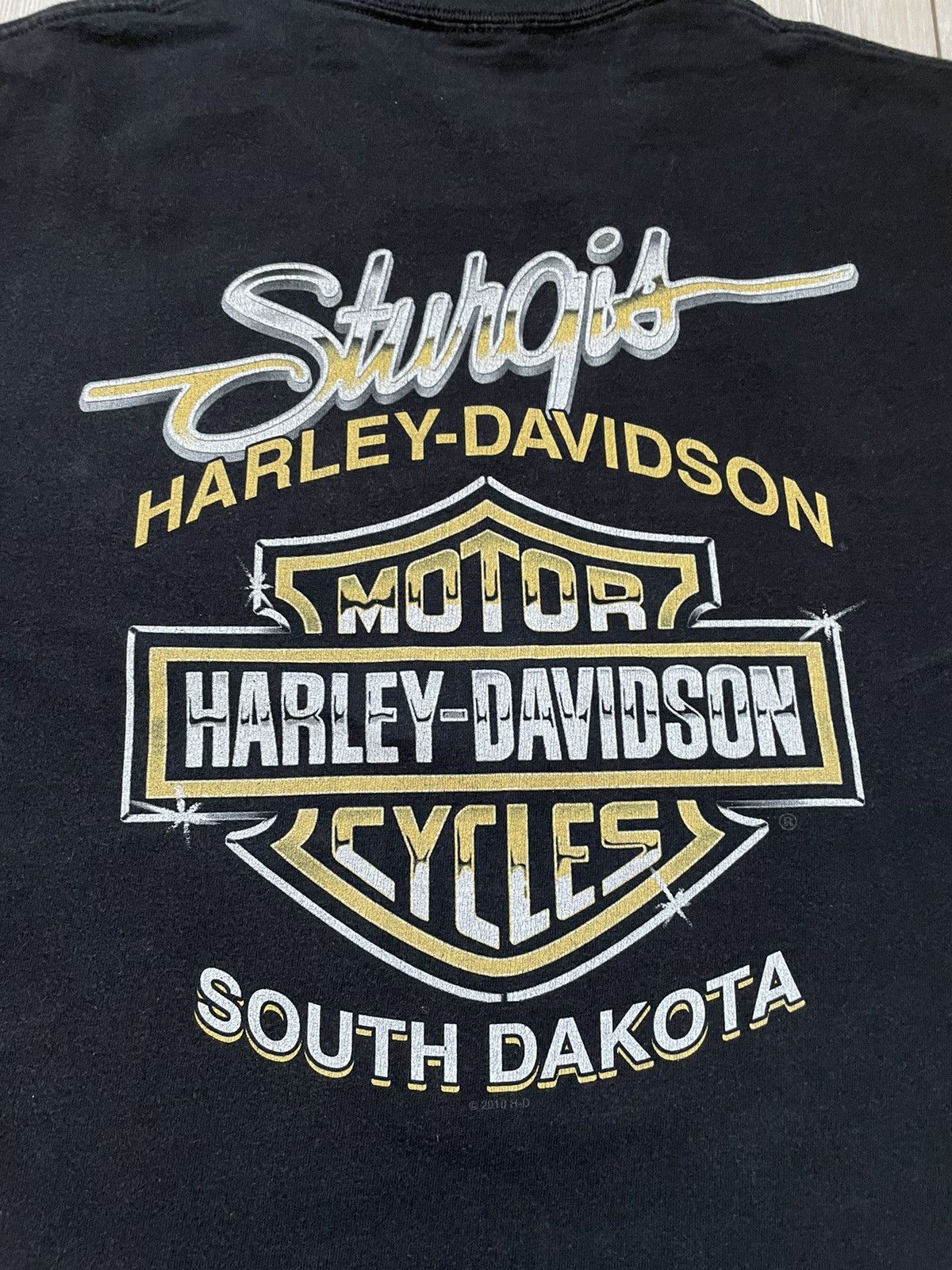 Harley Davidson × Vintage Harley Davidson Sturgis South Dakota L t shirt Size US L / EU 52-54 / 3 - 8 Thumbnail