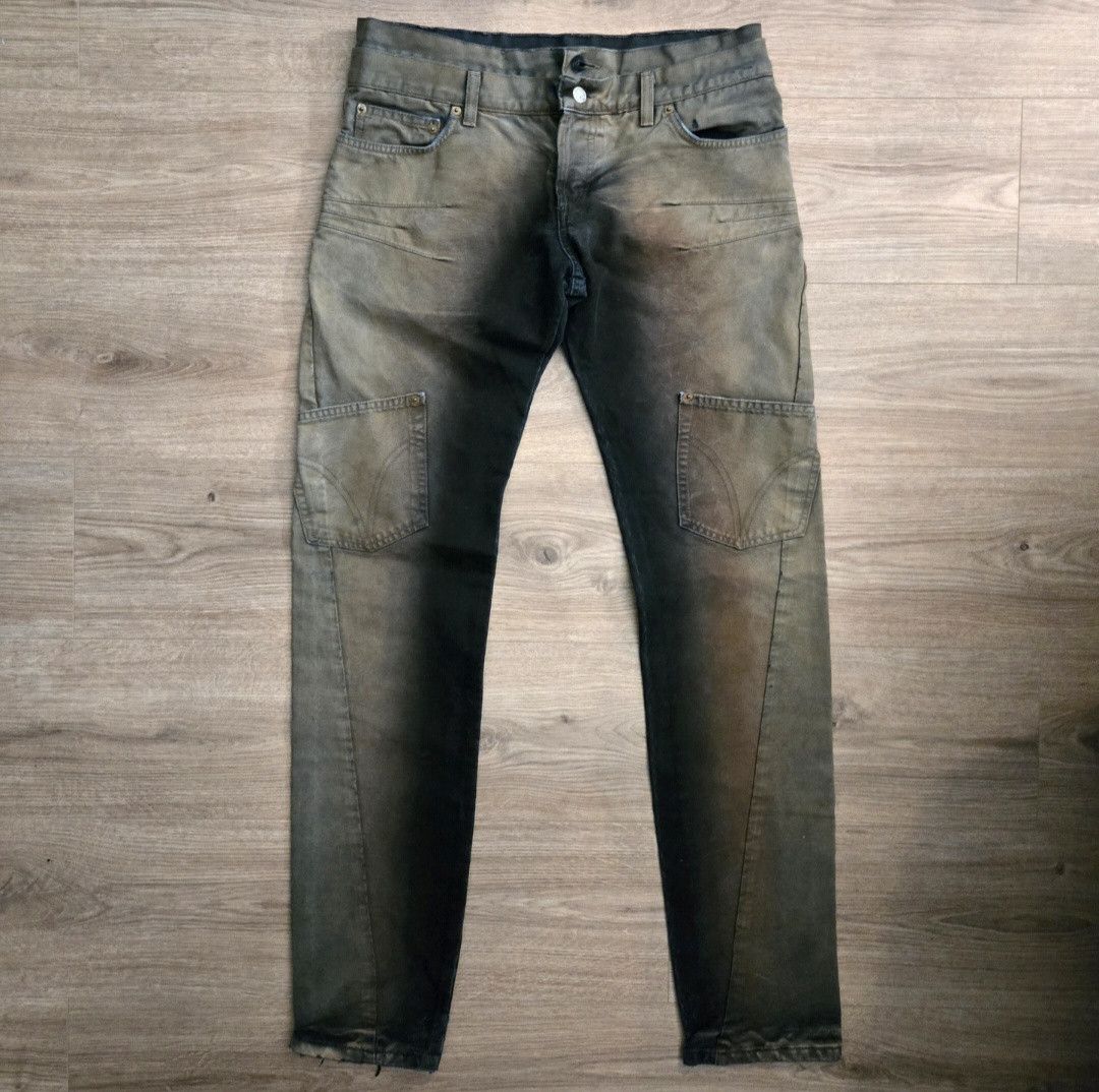 Dolce & Gabbana AW2003 Dolce & Gabbana Gradient Bleached Multi Pockets Pants Size US 32 / EU 48 - 1 Thumbnail