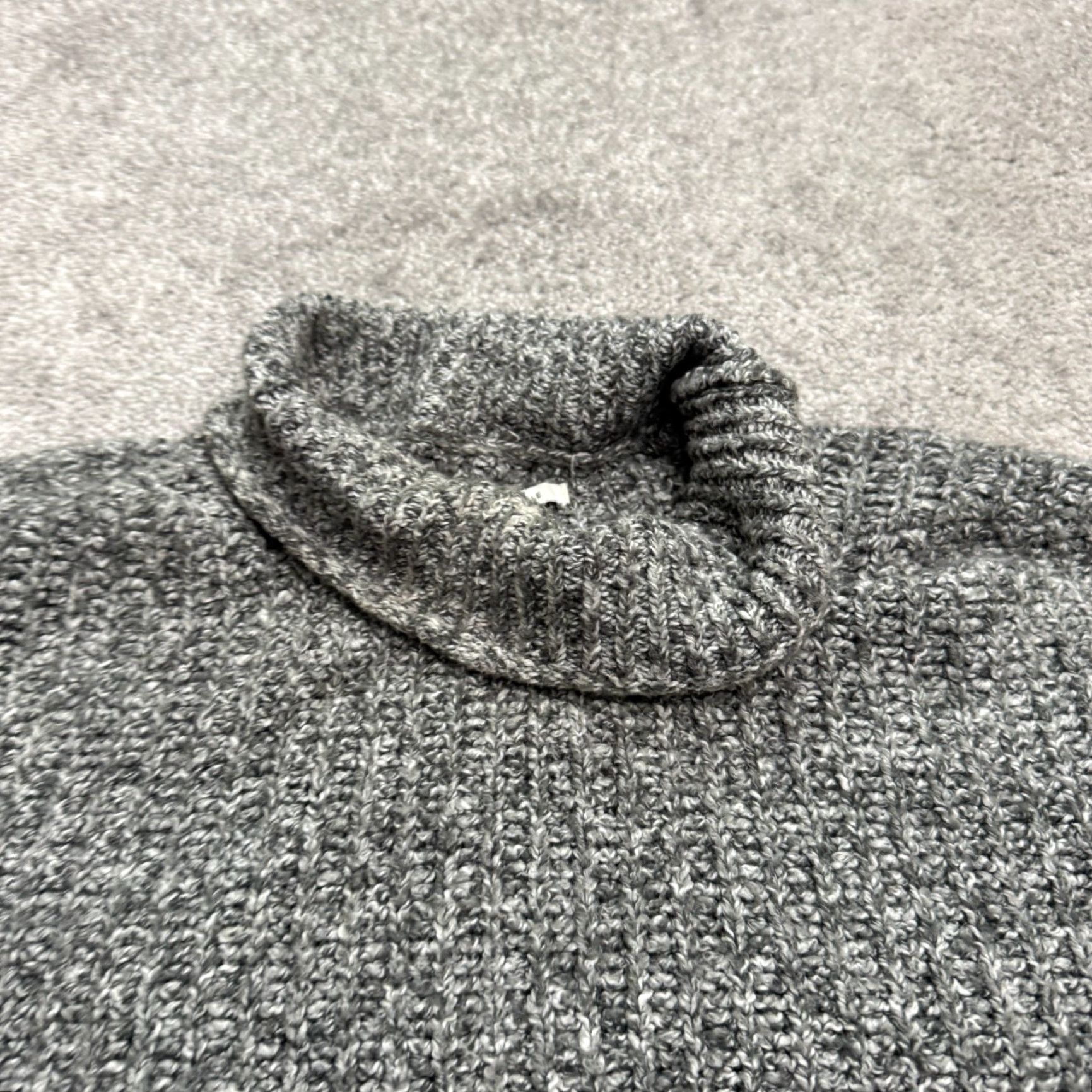 American Eagle Outfitters American Eagle Outfitters Mock Neck Sweater Women Small Gray Chunky Knit Stretch Size S / US 4 / IT 40 - 5 Thumbnail
