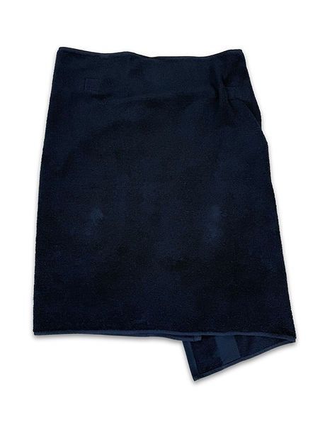Balenciaga SS24 Balenciaga ‘Towel’ Navy Blue Embroidered Logo Skirt Size US 30 / EU 46 - 3 Thumbnail