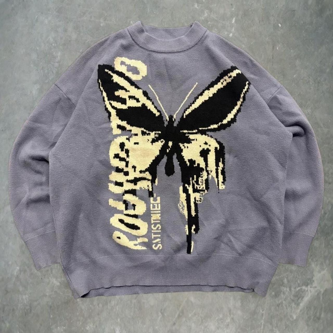 Vintage Crazy Vintage Y2K/2000s Butterfly Y2K Design Cozy Sweatshirt Crewneck! Size US S / EU 44-46 / 1 - 1 Thumbnail