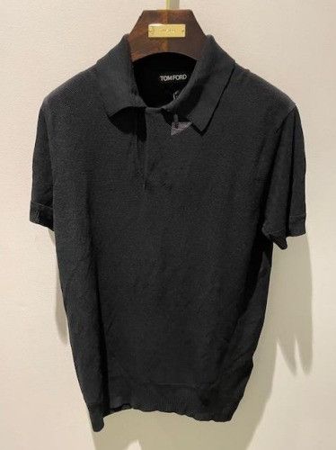 Image of Tom Ford O1W1Db10124 Polo Shirt In Black, Men's (Size XL)