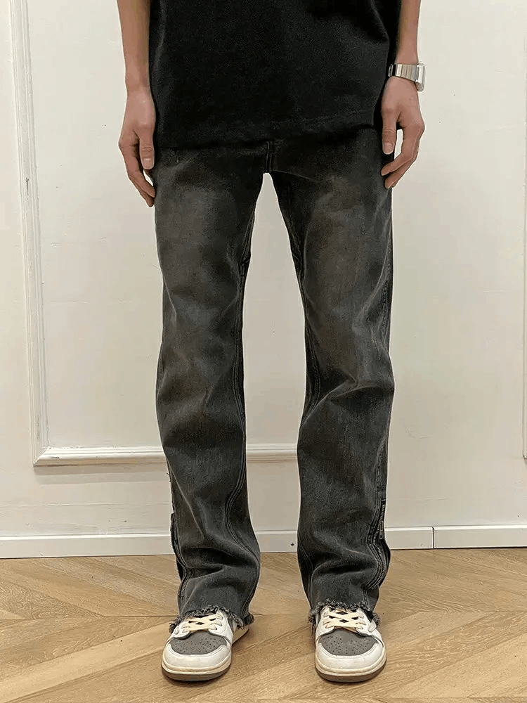 Jean × Vintage washed faded utility bootcut hiphop jeans Size US 32 / EU 48 - 4 Thumbnail