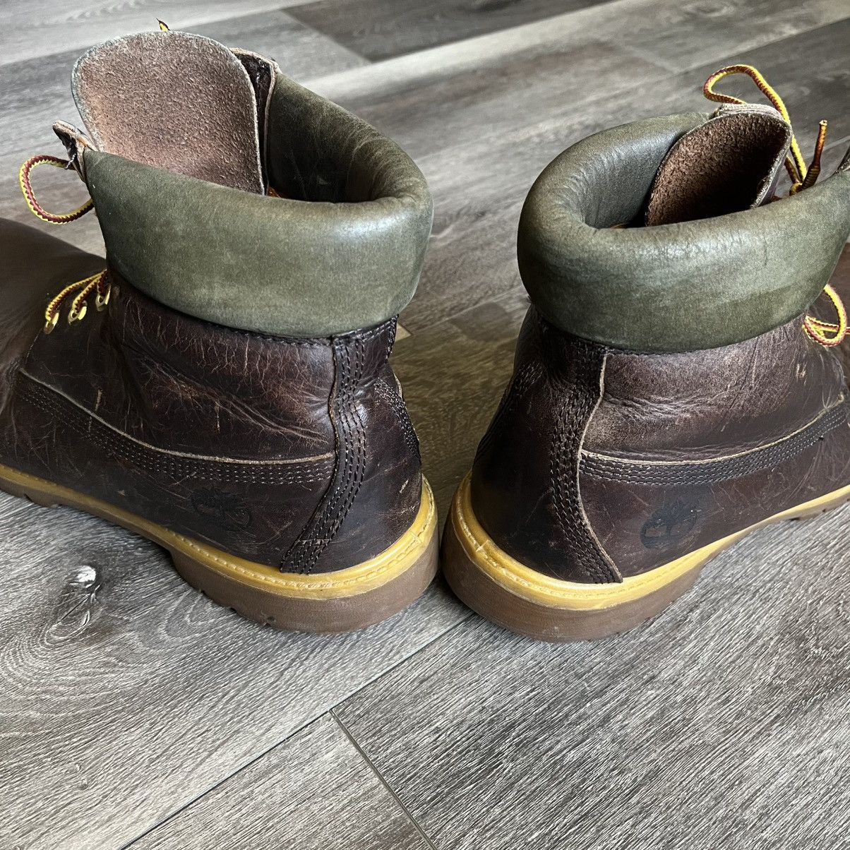 Timberland Vintage 1990s Timberland Espresso Dark Brown Leather Boots Size US 11 / EU 44 - 4 Thumbnail