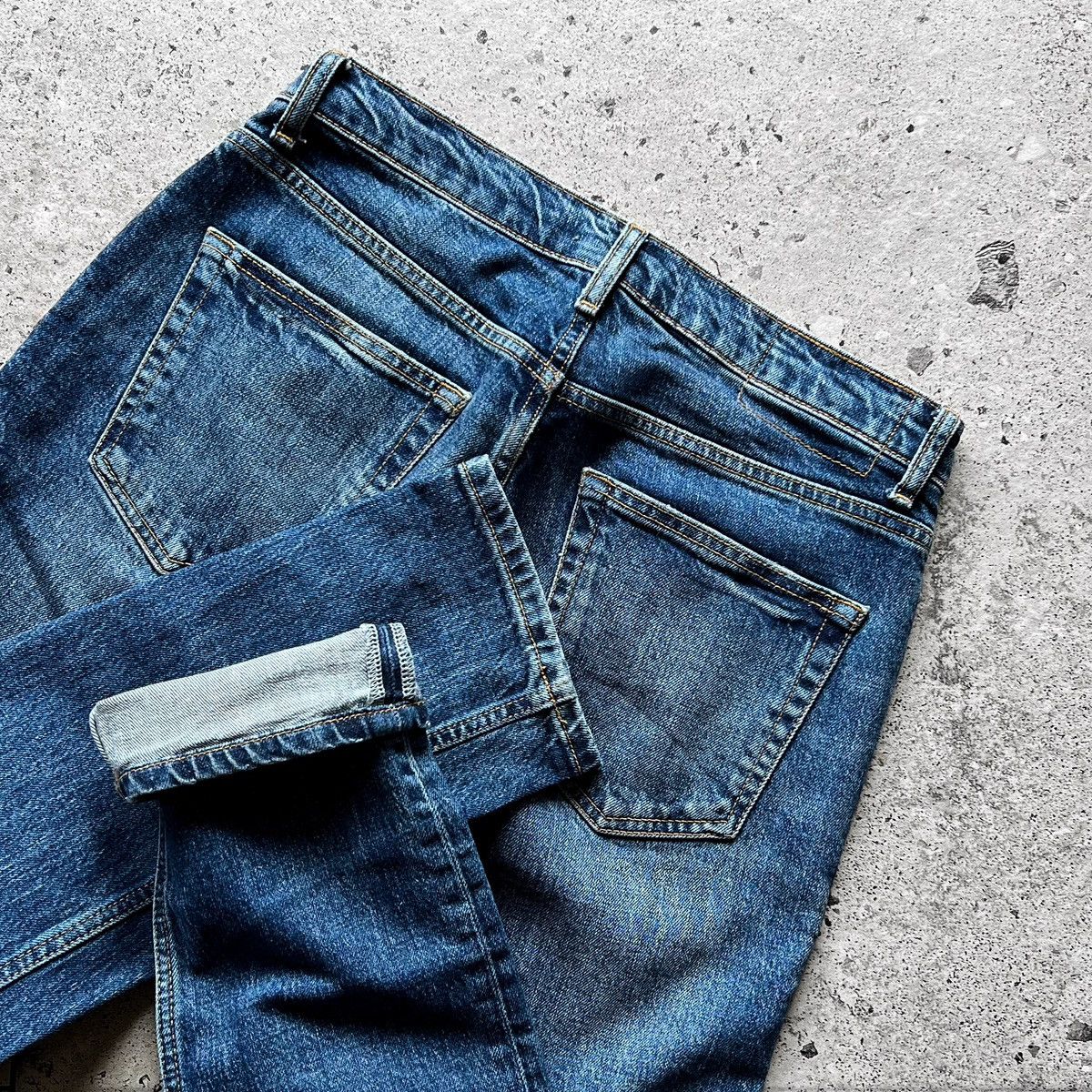 Designer × Zara Zara Man The 90s Blue Skinny Fit Denim Jeans Button Size US 30 / EU 46 - 9 Thumbnail