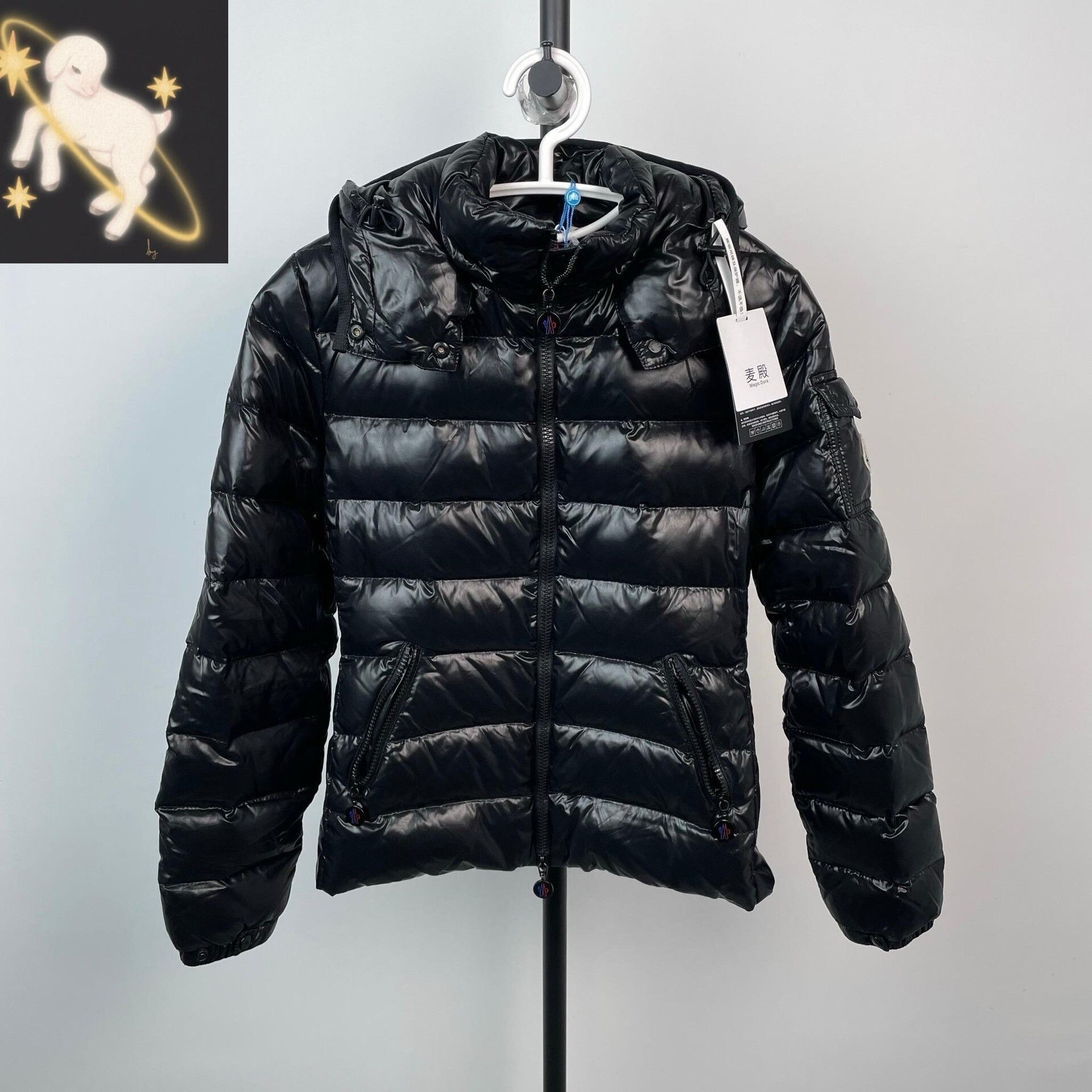 Moncler Moncler Down Black Down Jacket S Women Size S / US 4 / IT 40 - 1 Thumbnail