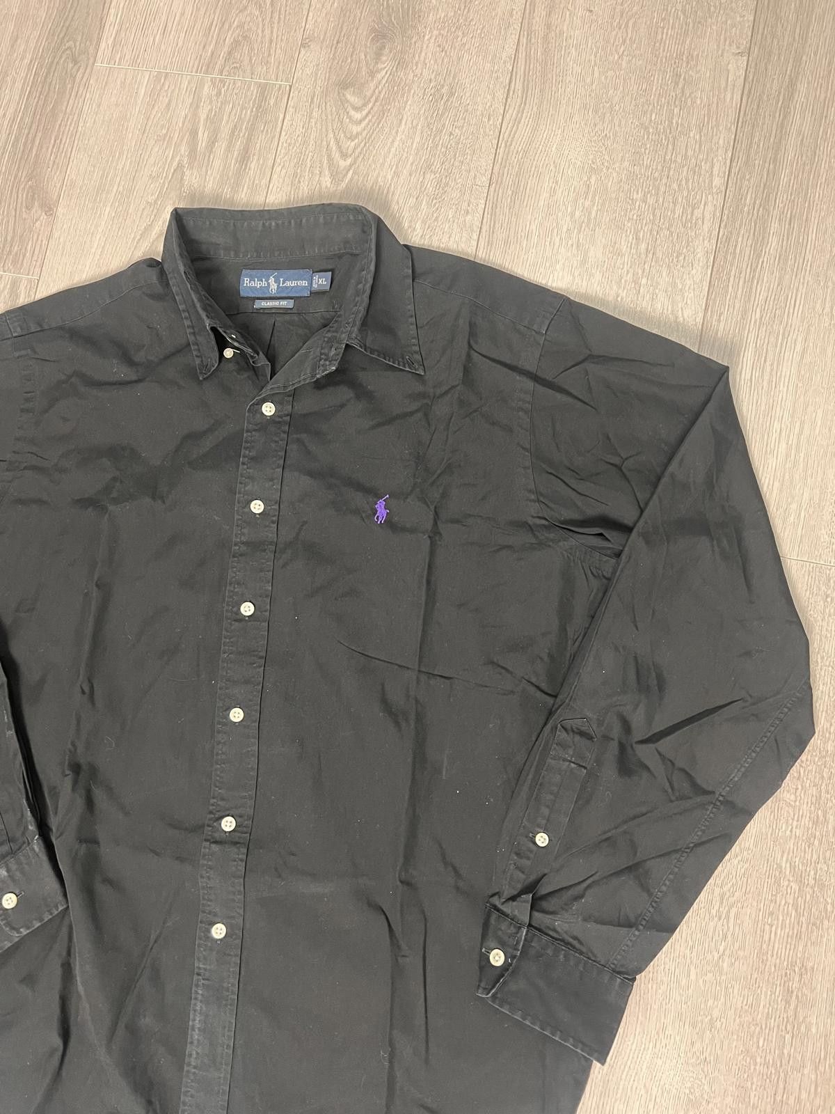 Polo Ralph Lauren Ralph Lauren Vintage Black Classic‑Fit Shirt XL Size US XL / EU 56 / 4 - 4 Thumbnail