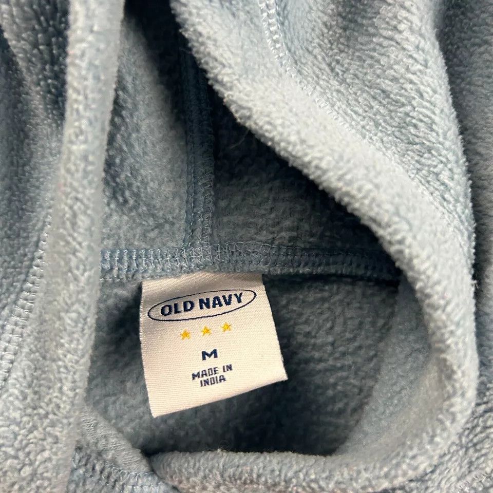 Old Navy × Vintage Vintage Old Navy Hoodie Mens Medium Blue Pullover Fleece Size US M / EU 48-50 / 2 - 3 Thumbnail