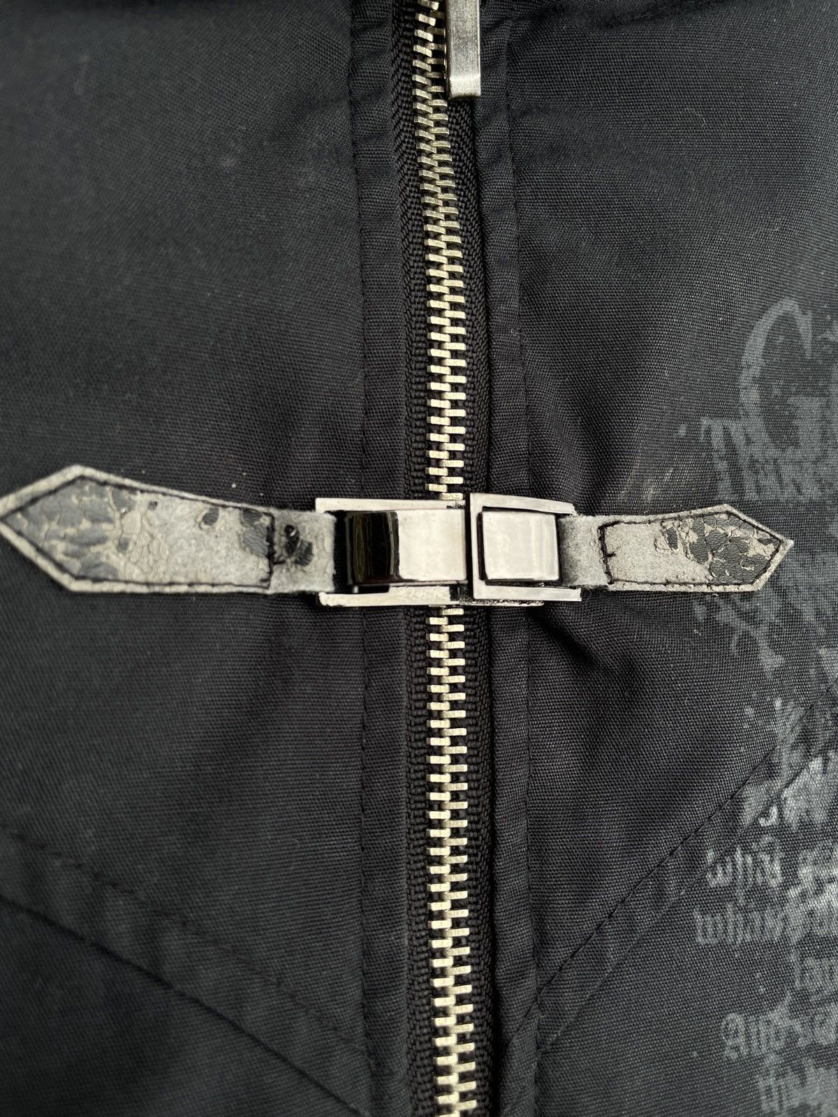 If Six Was Nine 2000s Japanese archive Vkei Skull Poem Zip Gimmic Jacket Size US M / EU 48-50 / 2 - 8 Thumbnail