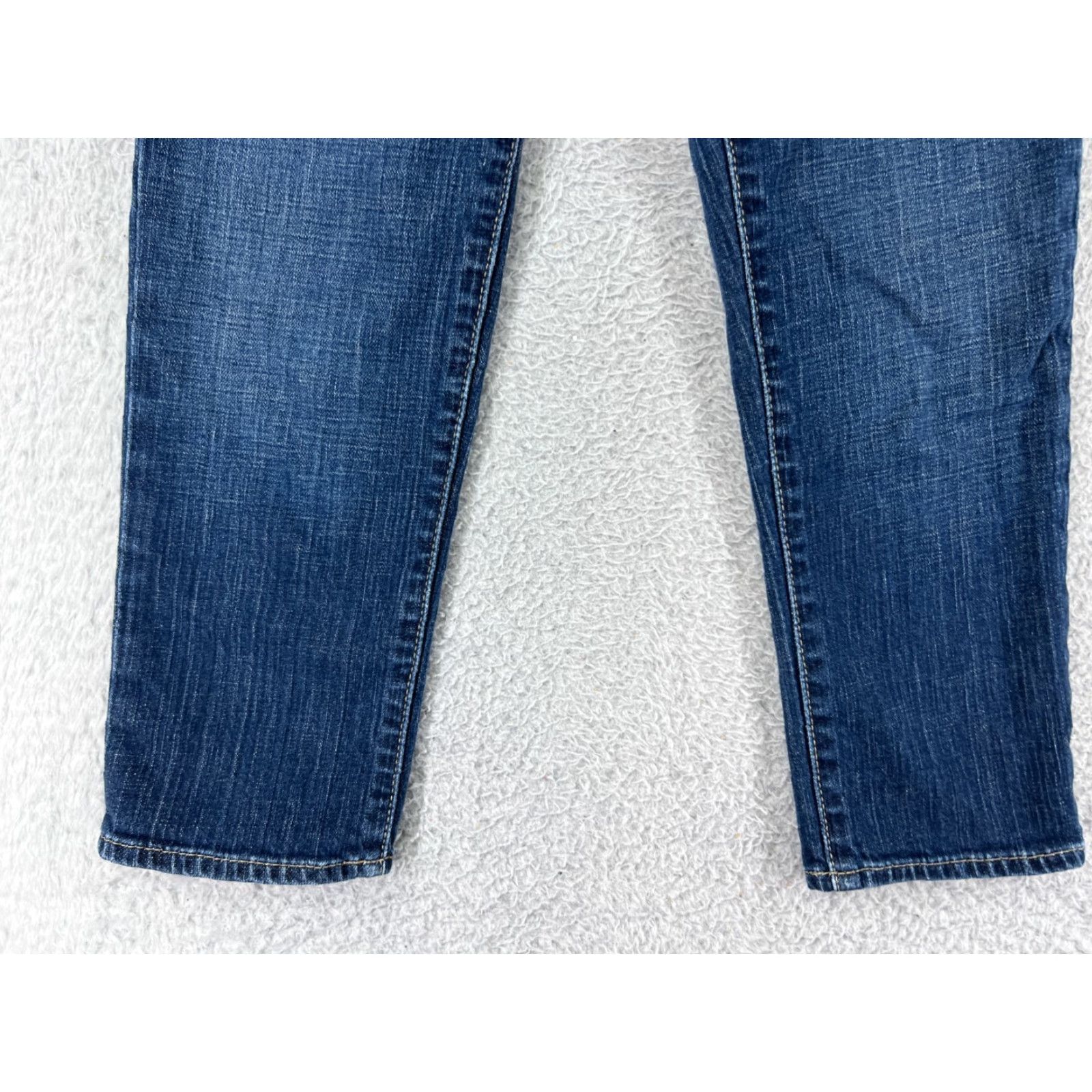 Vintage Arden B Pants 2 Blue Denim Jeans Crop Crapi Cotton Blend Stretch Low Rise Size 26" / US 2 / IT 38 - 5 Thumbnail