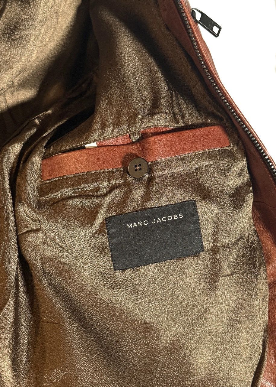 Marc Jacobs Marc Jacobs Cognac Brown Leather Jacket Size US M / EU 48-50 / 2 - 9 Thumbnail