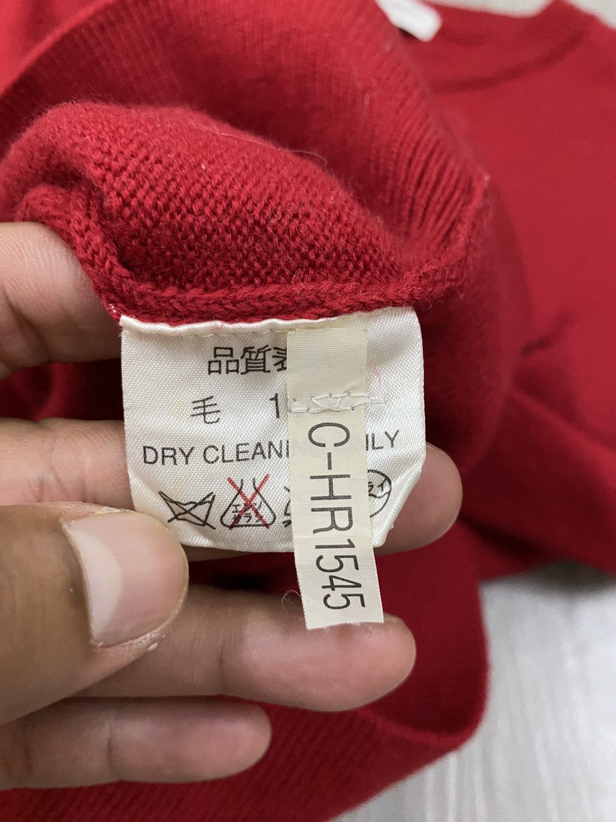 Yves Saint Laurent Vtg Yves Saint Laurent Pour Homme Knitwear Red Size US L / EU 52-54 / 3 - 9 Thumbnail