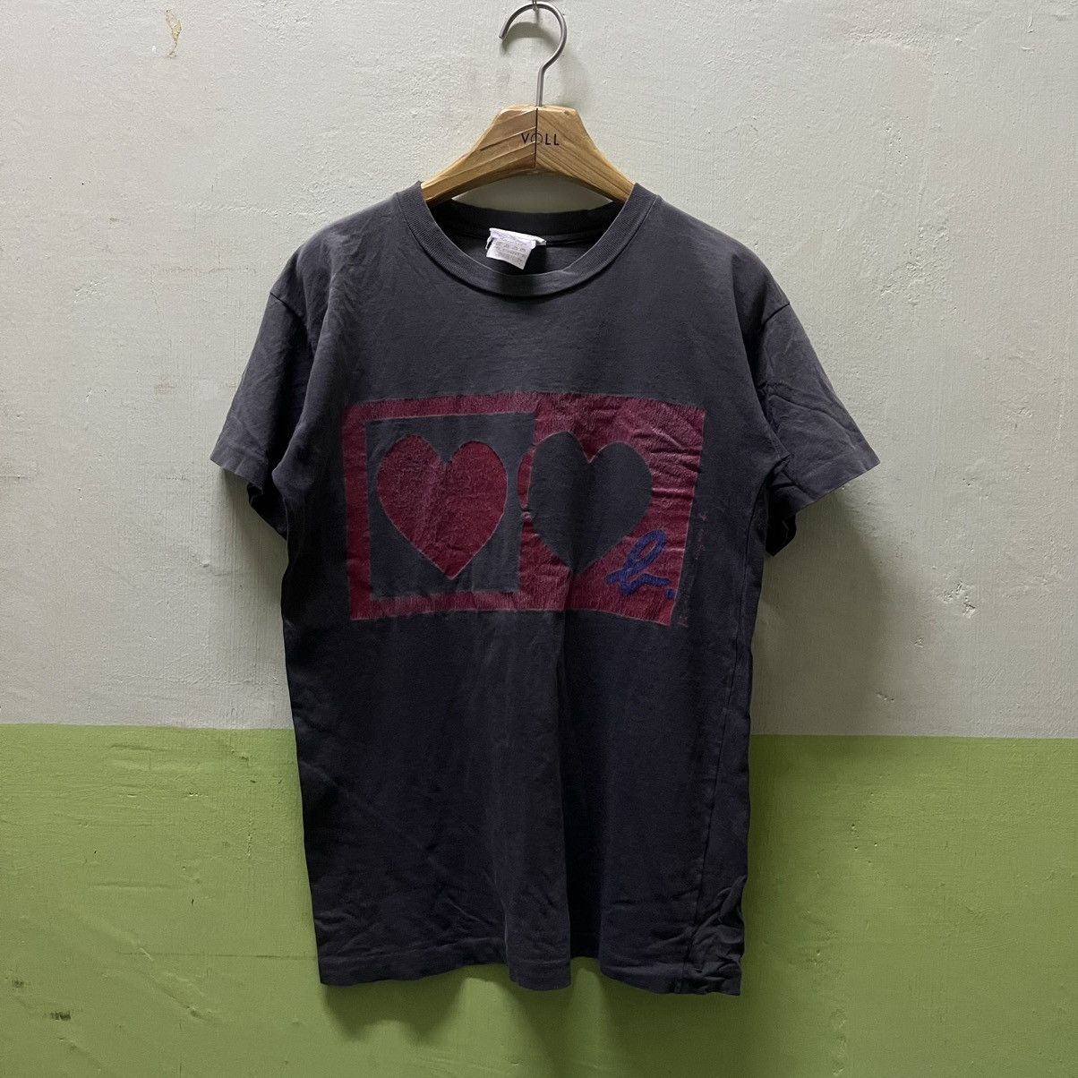 agnes b. Rare Distressed Vintage80s/90s Agnes B. Love Graphic Tees Size US XS / EU 42 / 0 - 1 Thumbnail