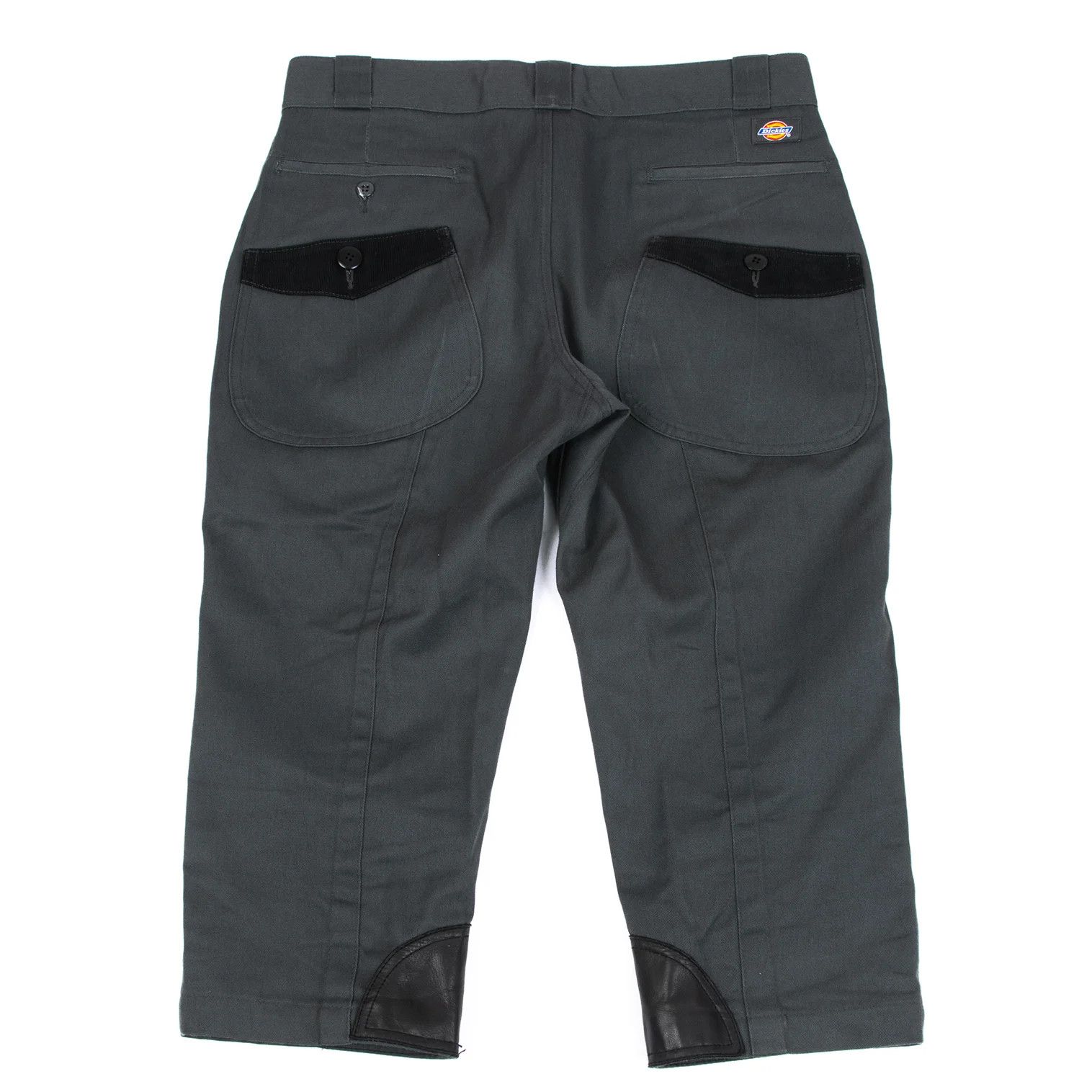 Junya Watanabe Leather Patch Cropped Tapered Pants in Charcoal M Size US 38 / EU 54 - 12 Thumbnail
