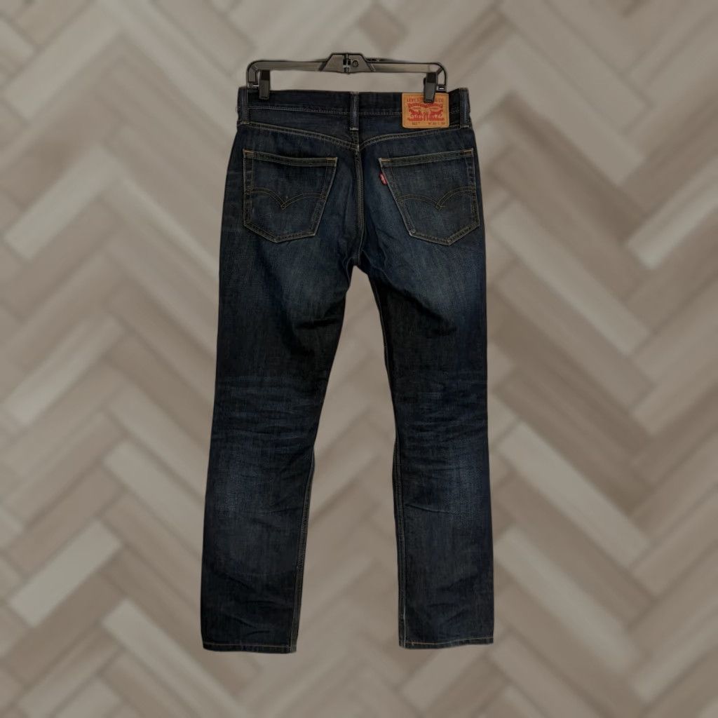 Levi's Levi's 511 Jeans Mens Denim Blue 32x32 Slim Straight 5-Pocket Zip Size US 32 / EU 48 - 1 Thumbnail
