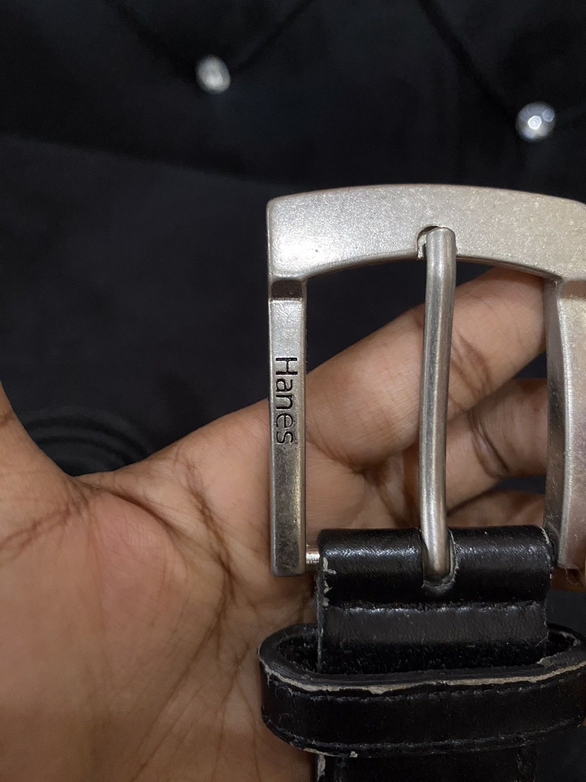 Hanes Hanes Black Canvas Buckle Belt Size ONE SIZE - 9 Thumbnail
