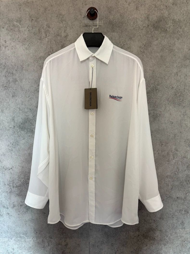 Balenciaga Balenciaga size 36 Cola printed logo shirt white Size US S / EU 44-46 / 1 - 1 Thumbnail