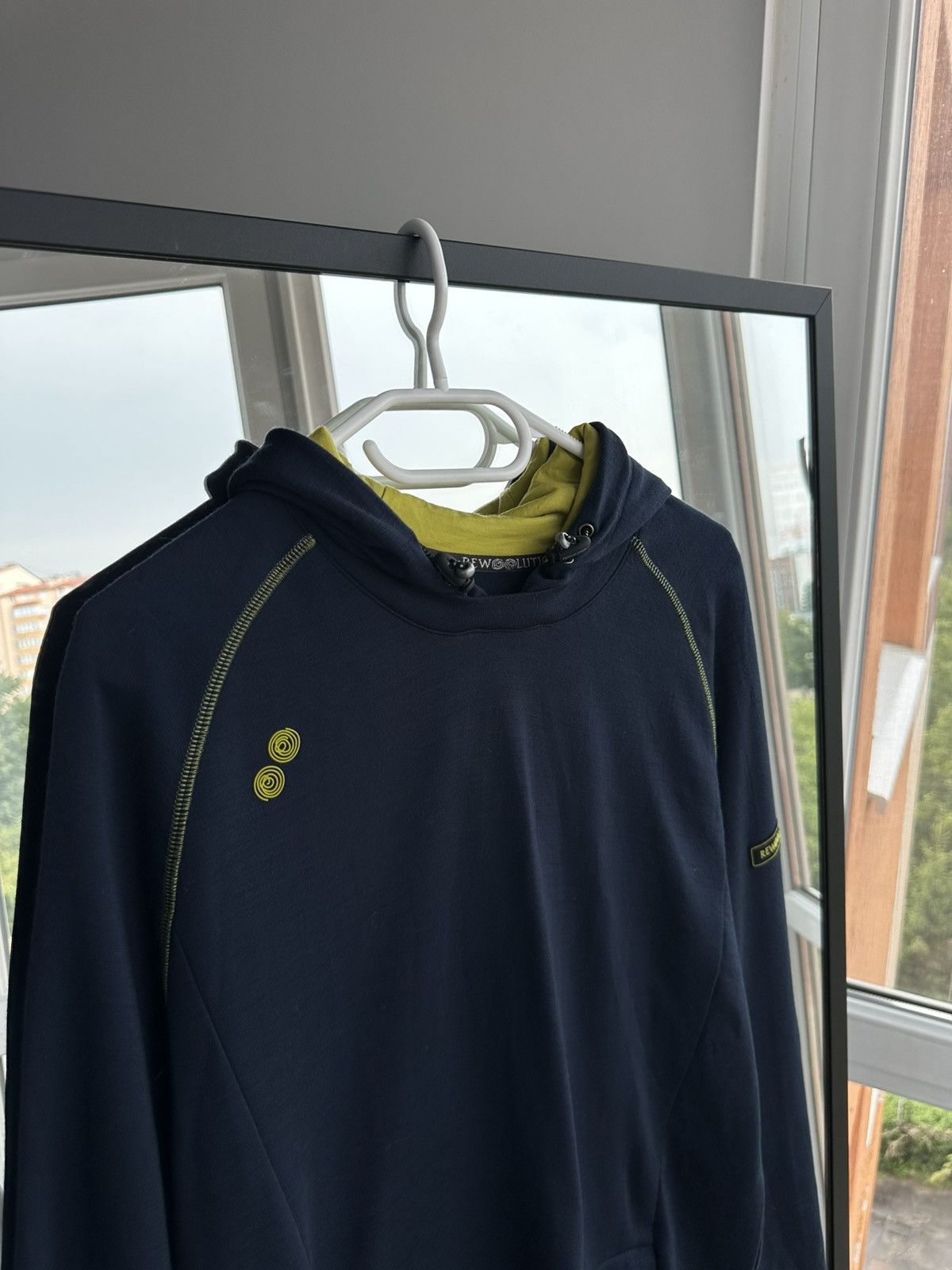 Outdoor Voices REDA Rewoolution Navy Blue Merino Wool Hoodie Size XL Size US XL / EU 56 / 4 - 3 Thumbnail