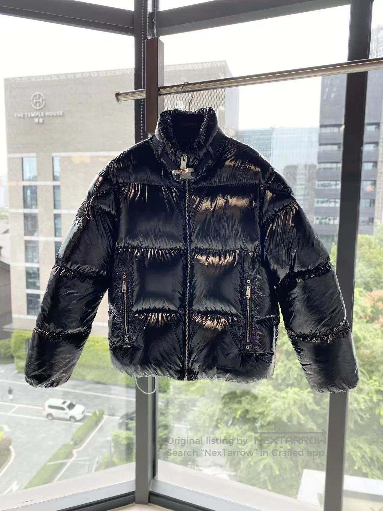 Moncler Moncler Size 1 Co-branded Mahoganus black glossy down jacke Size S / US 4 / IT 40 - 2 Thumbnail