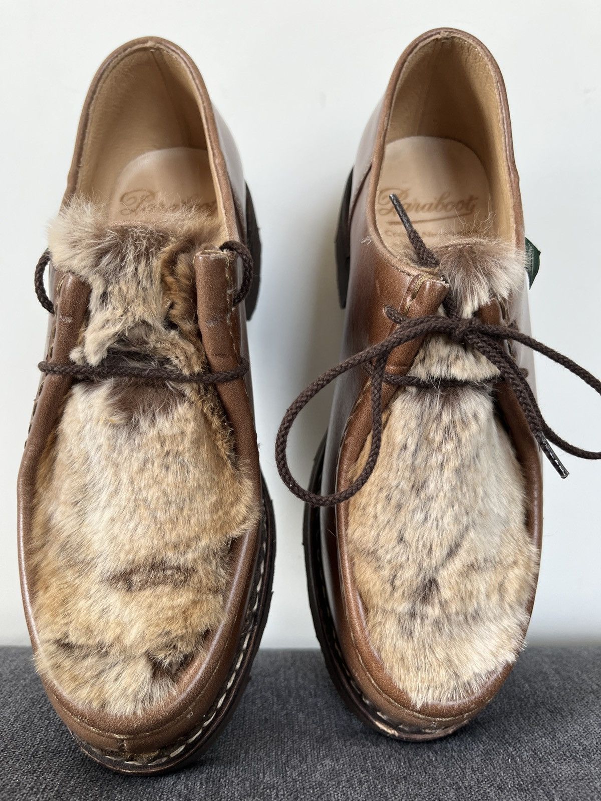 Paraboot Paraboot Michael Griff II Rabbit Fur Shoes sz 4 Size US 5 / EU 37 - 14 Thumbnail
