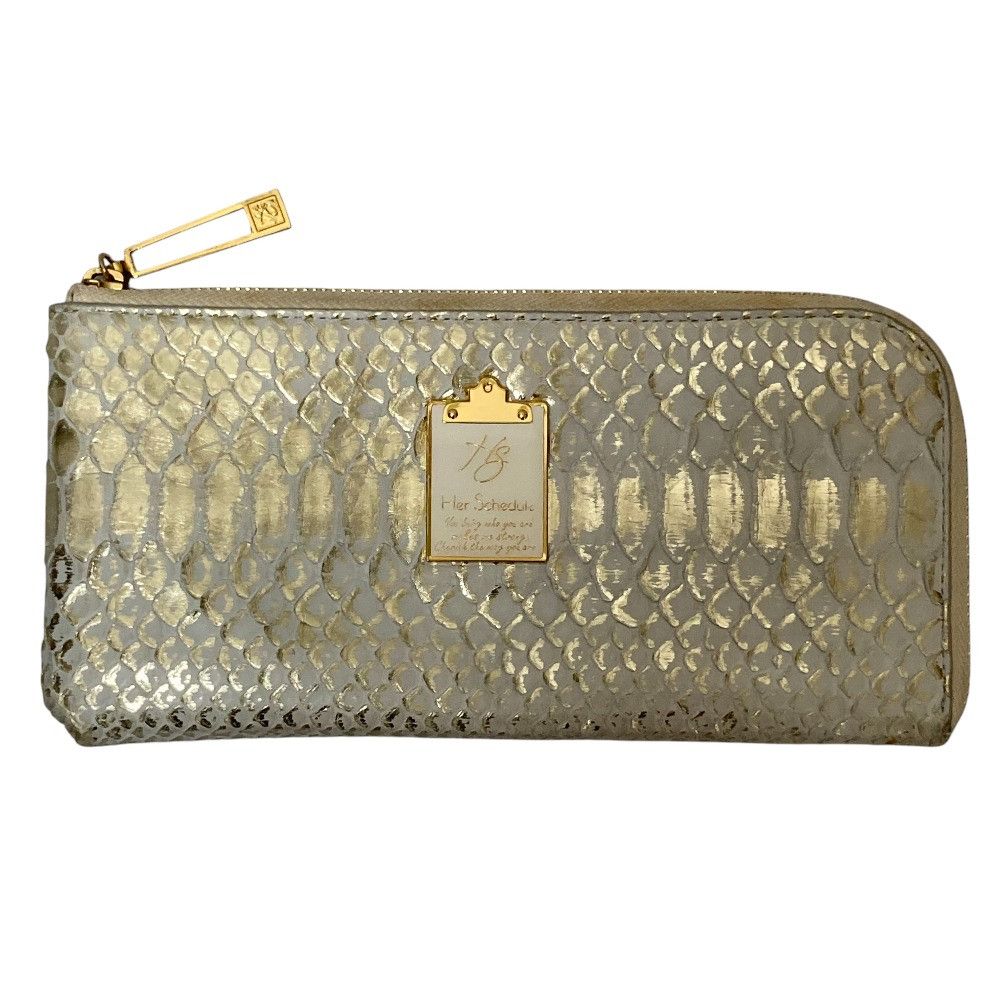 Other Other Her Schedule Python Leather Long Wallet Leather Long Wallet DUTY FREE for USA Size ONE SIZE - 1 Thumbnail