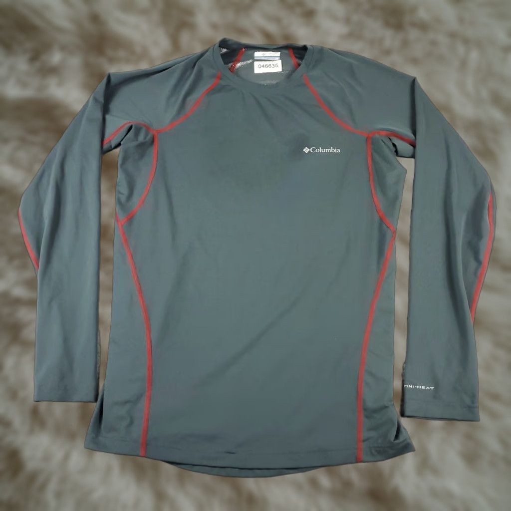 Vintage Columbia Men's Large Gray Long Sleeve Casual T-Shirt, Crew Neck, American Sports Theme Size US L / EU 52-54 / 3 - 1 Thumbnail