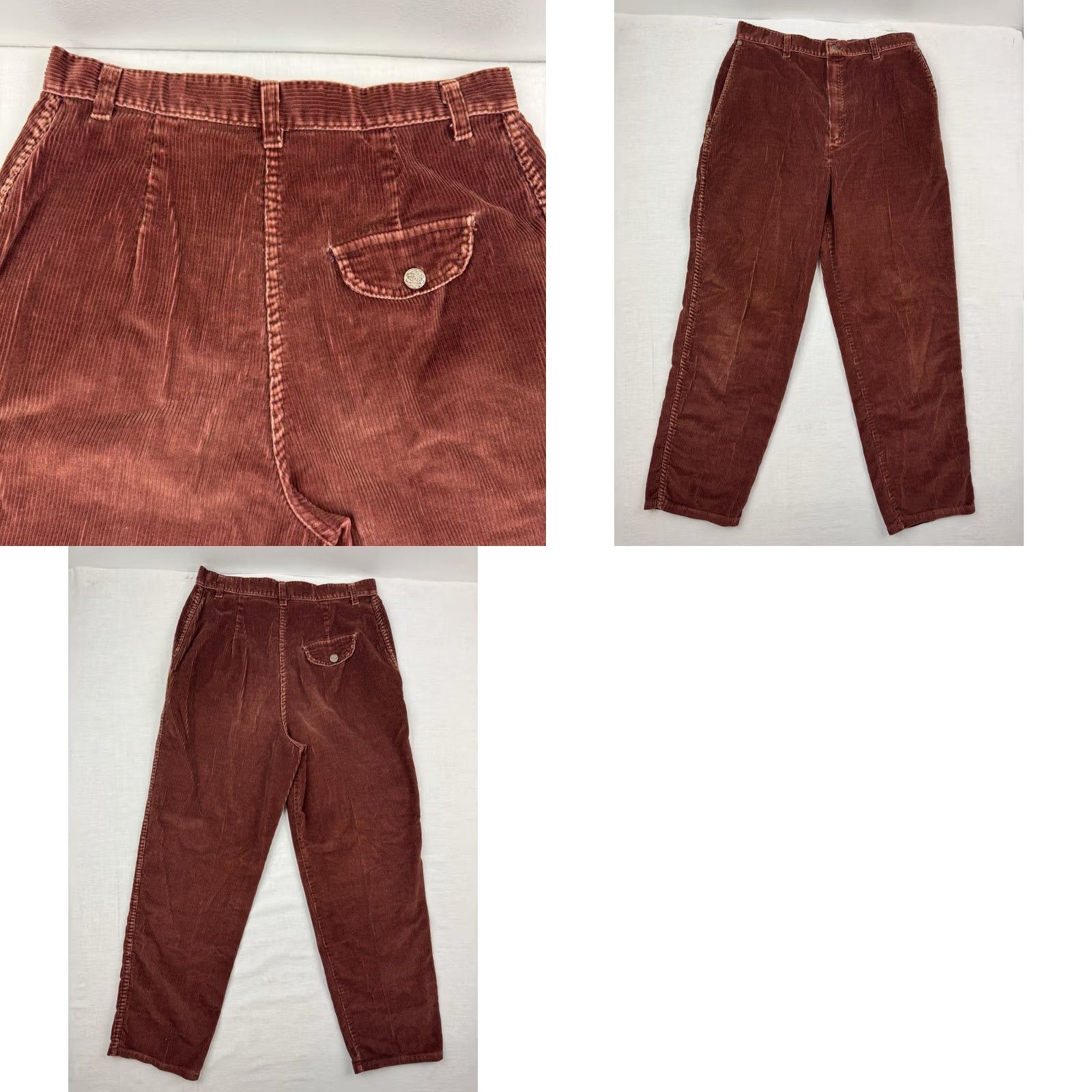 Sears VINTAGE Sears Jr Bazaar Corduroy Pants Womens 28x27 High Waist Hippie 70s 60s Pants Size 28" / US 6 / IT 42 - 10 Thumbnail