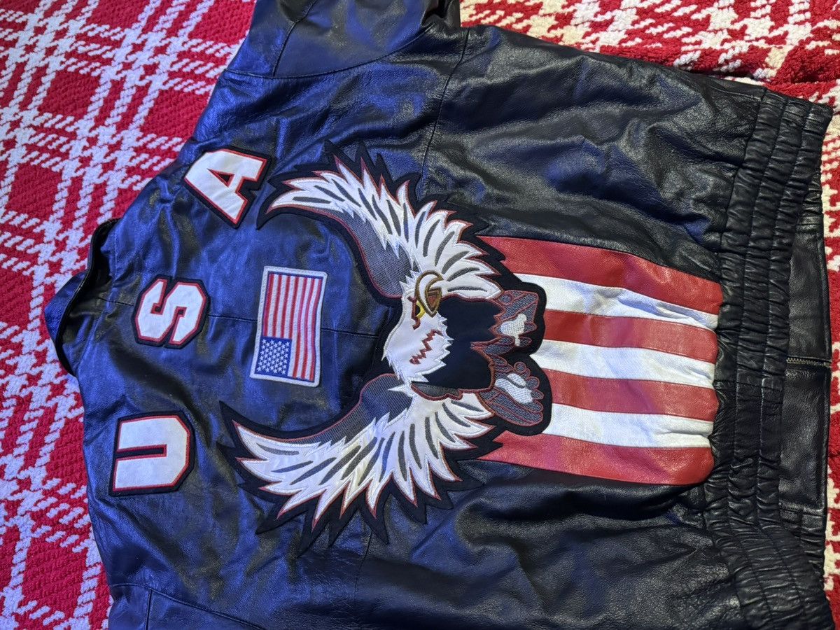 LEATHER USA vintage 2000s jacket