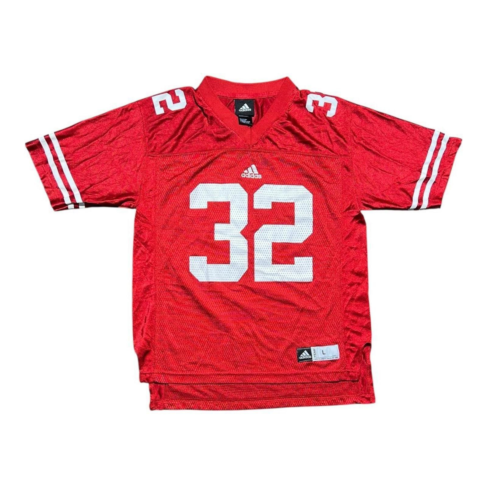 Adidas Vintage Wisconsin Badgers Adidas Football Jersey Kids Youth Size ONE SIZE - 1 Thumbnail