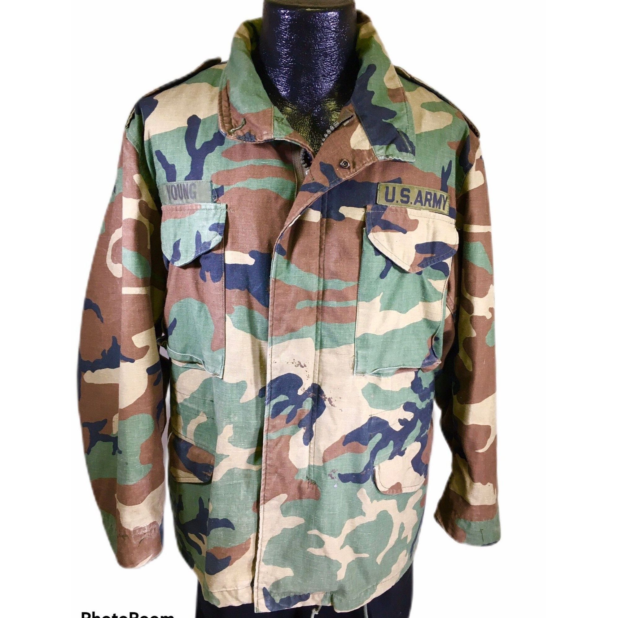 Other Vtg USA Military CAMOUFLAGE Combat Field Coat Army Jacket Size US XL / EU 56 / 4 - 1 Thumbnail