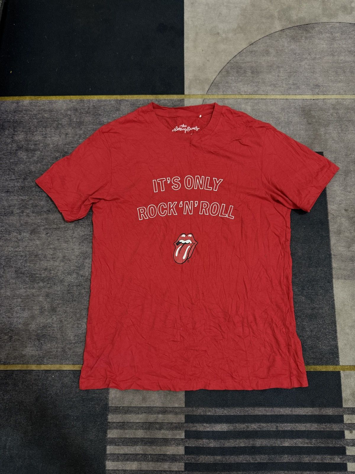 Band Tees × Japanese Brand GU X ROLLING TUNES TSHIRT Size US M / EU 48-50 / 2 - 1 Thumbnail