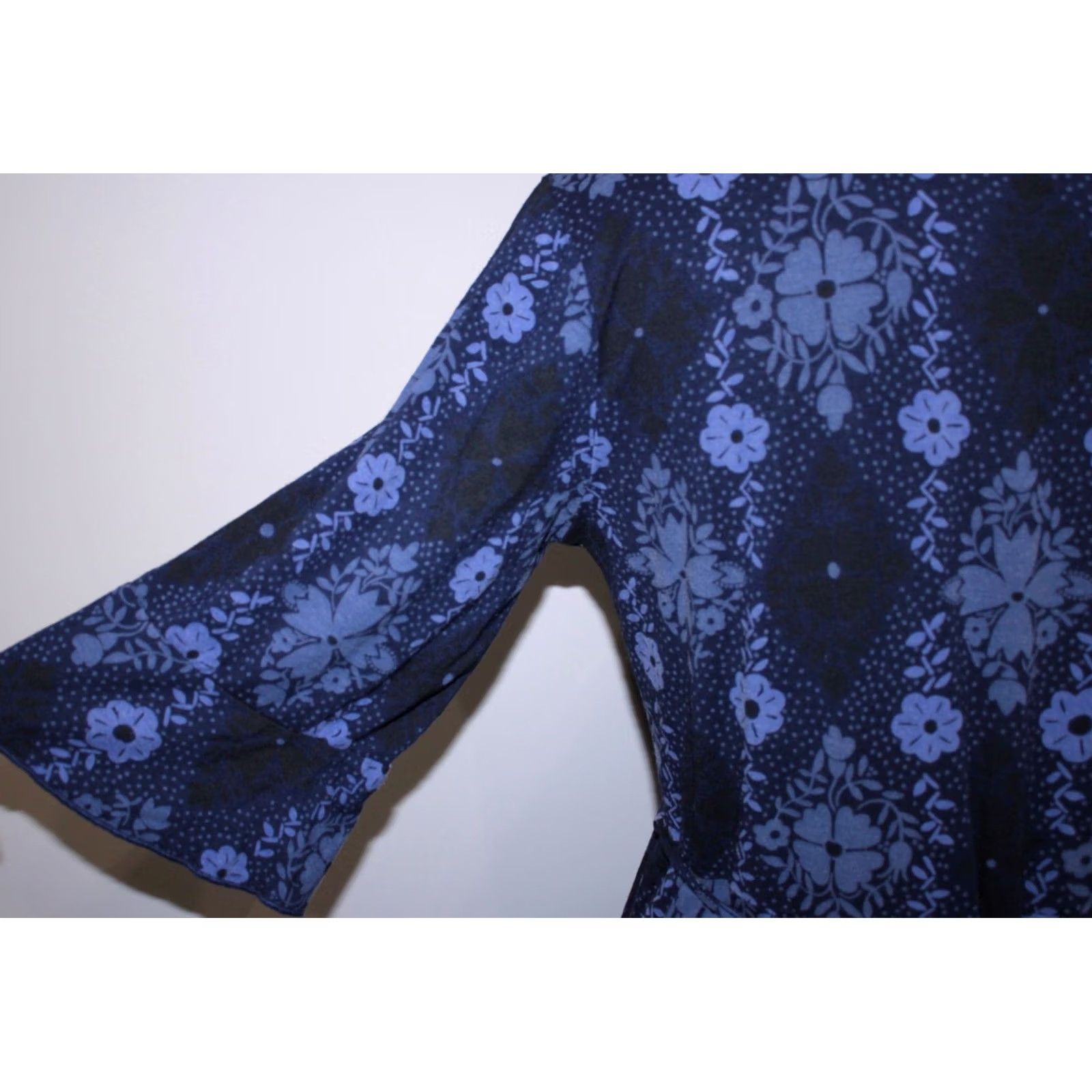 Vintage Gudrun Sjoden Womens Blue Midi Dress M Size M / US 6-8 / IT 42-44 - 3 Thumbnail