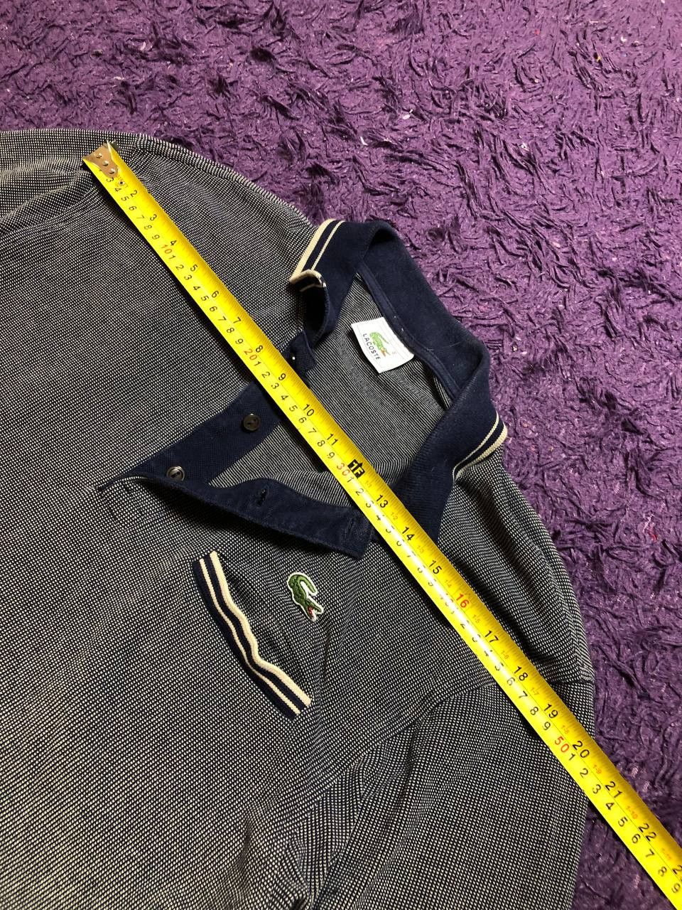 Lacoste Collared Lacoste Long Sleeve T-shirt Size US L / EU 52-54 / 3 - 10 Thumbnail
