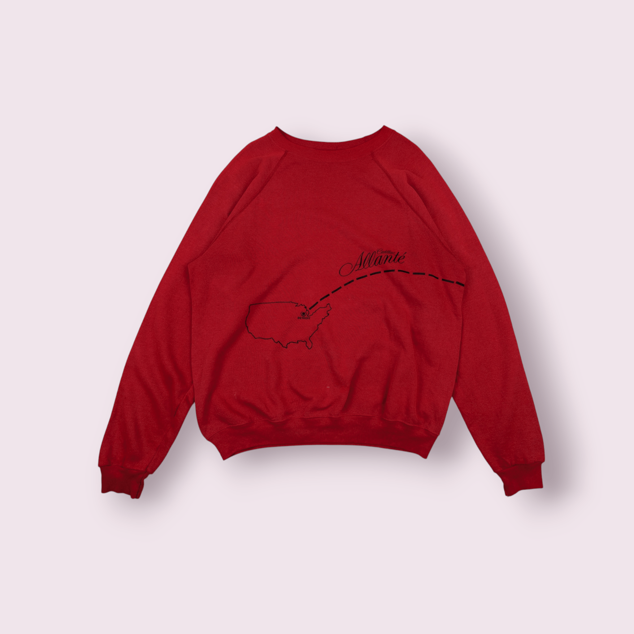 Hanes Vintage 80's GENERAL MOTOR Cadillac Allanté Sweatshirt Size US XL / EU 56 / 4 - 1 Thumbnail