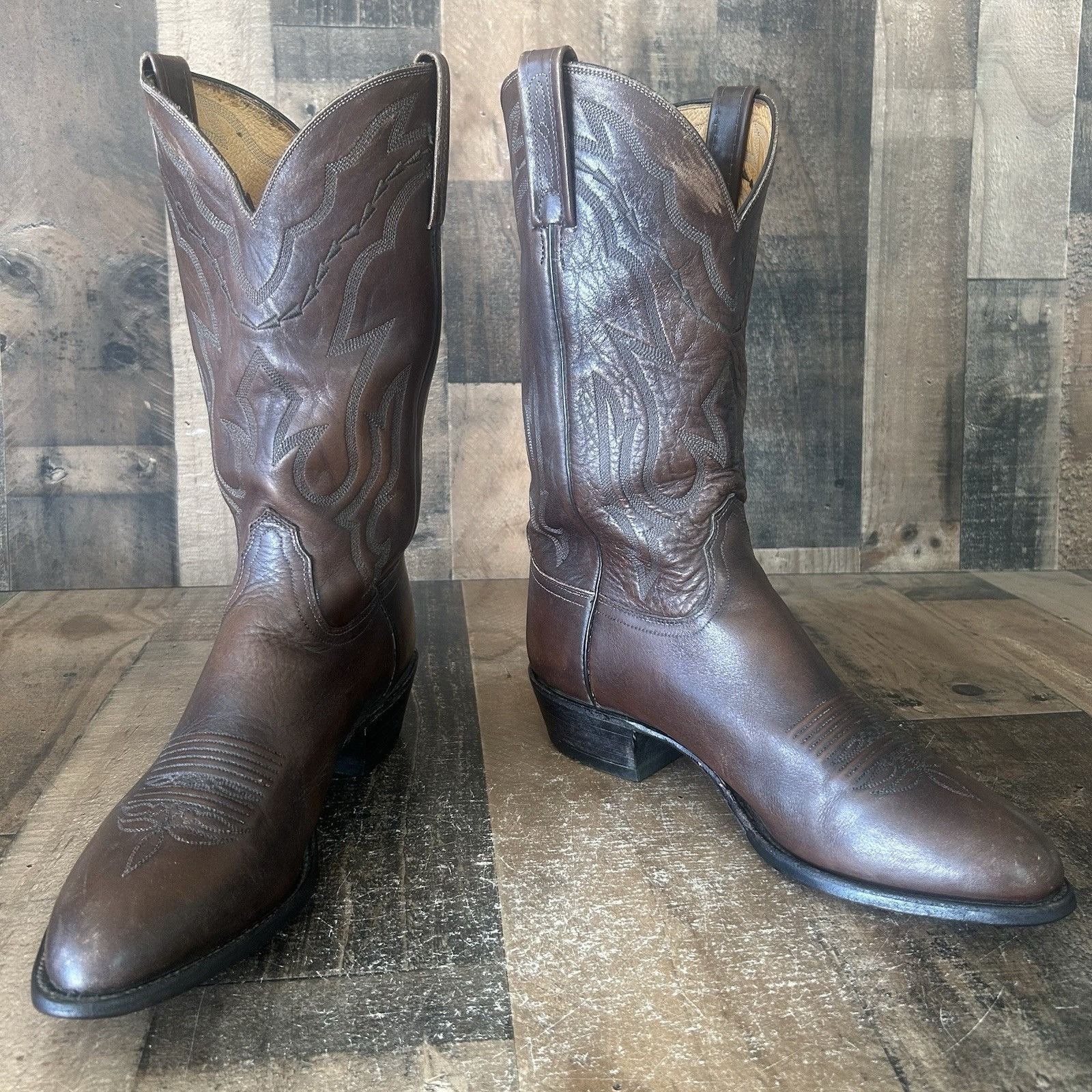 Lucchese Lucchese 2000 Vintage T3099R4 Cowboy Boots Mens 10.5 EE Size US 10.5 / EU 43-44 - 12 Thumbnail