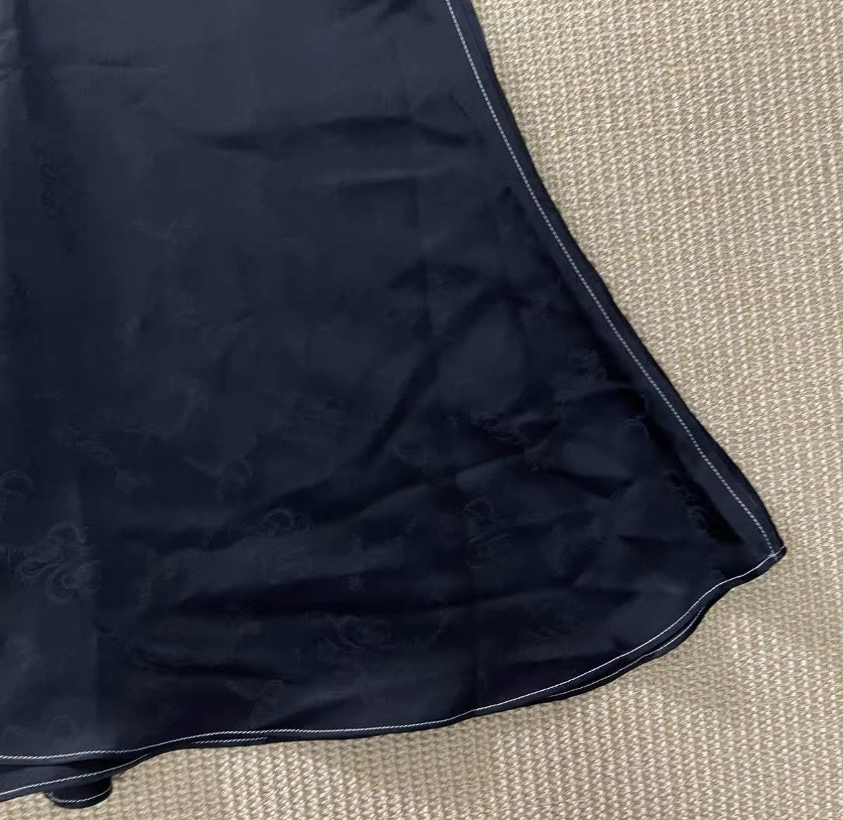 Sulvam Sulvam 22SS Contrast Stitch Jacquard Long Skirt J29 Size S / US 4 / IT 40 - 3 Thumbnail