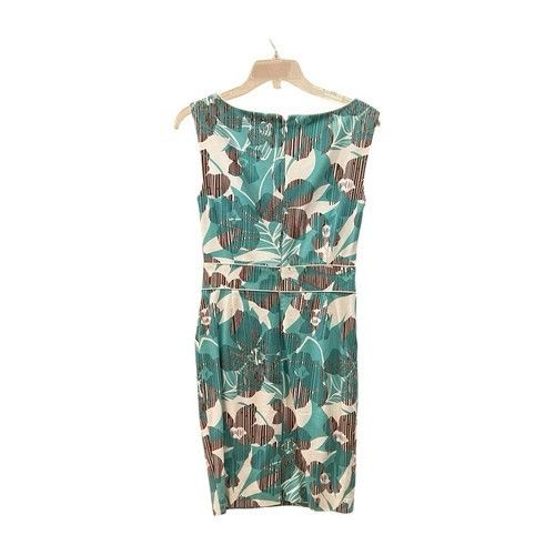 Other TAHARI Arthur S Levine Blue Short Sleeve Dress Beaded Neckli Size M / US 6-8 / IT 42-44 - 3 Thumbnail