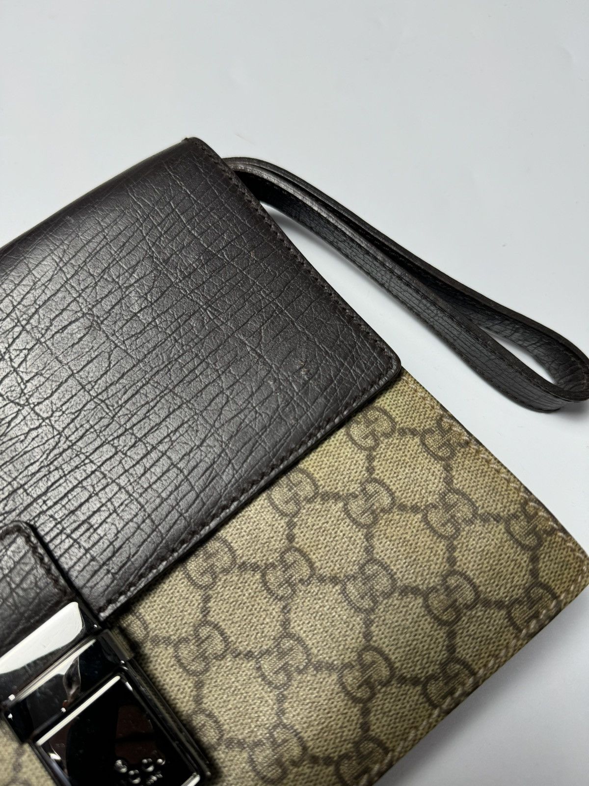 Gucci Gucci GG Supreme Plus Second Bag Clutch Leather Size ONE SIZE - 6 Thumbnail